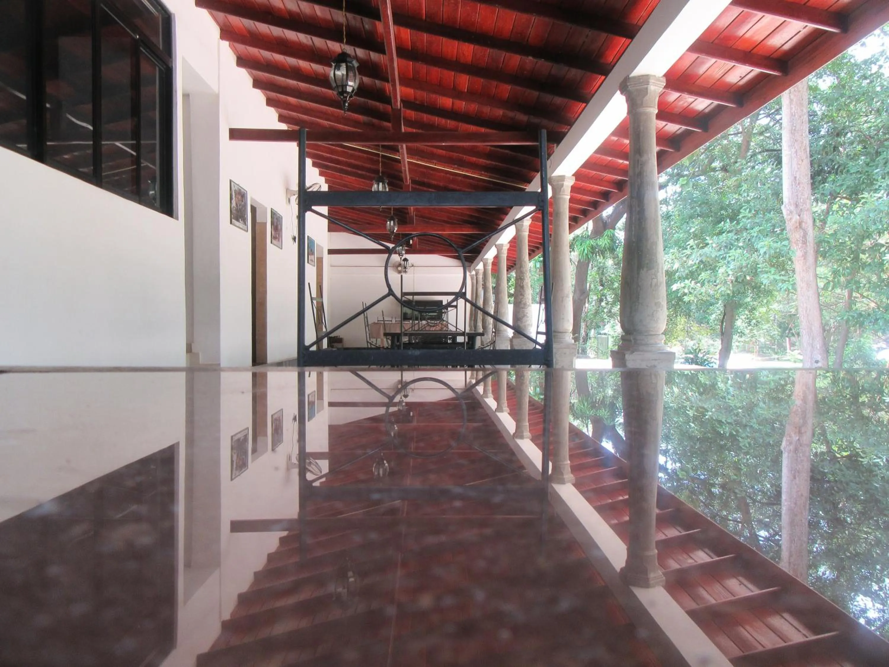 Patio in Dambulu Oya Family Park