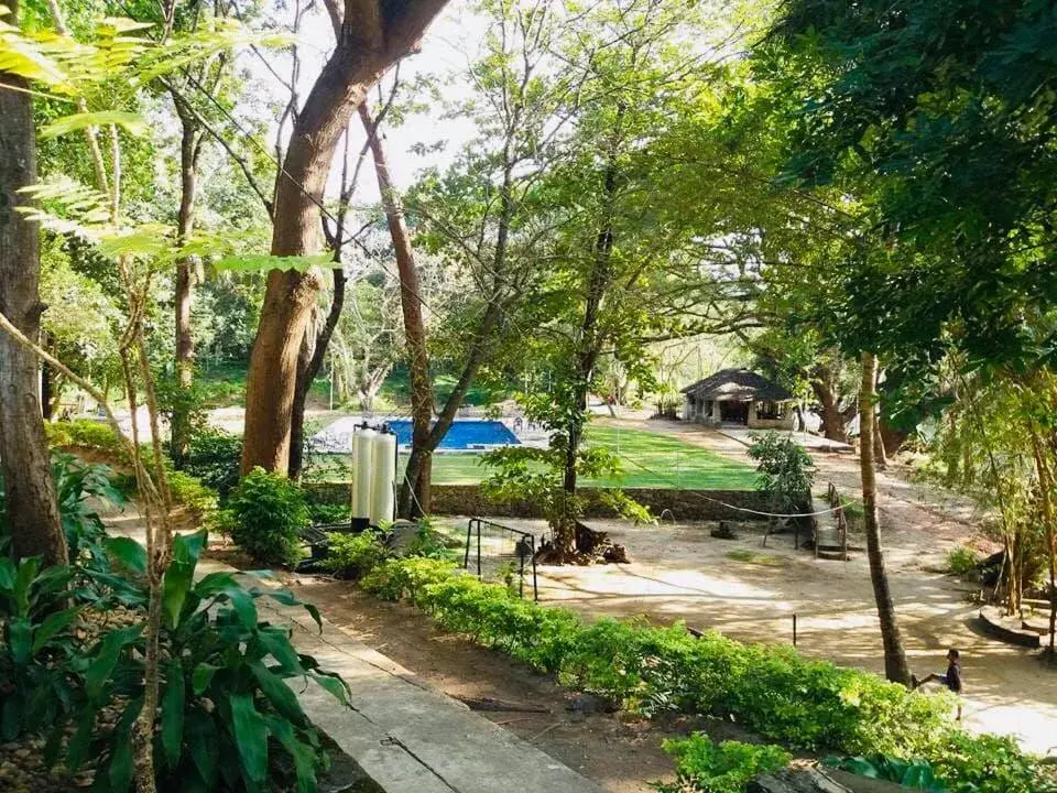 Swimming pool in Dambulu Oya Family Park Swimming pool in Dambulu Oya Family Park