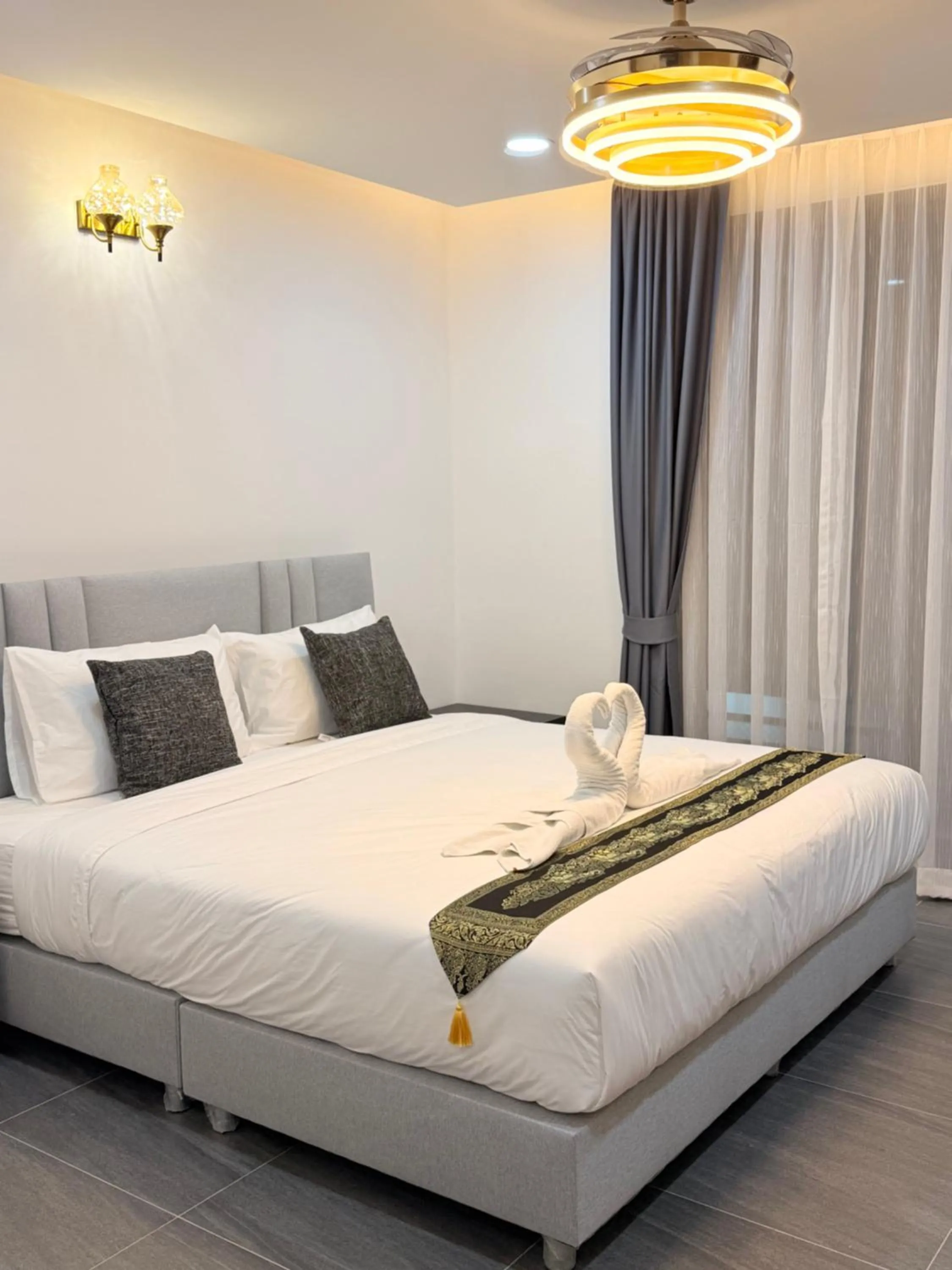 Bedroom, Bed in Velora Jomtien Residence
