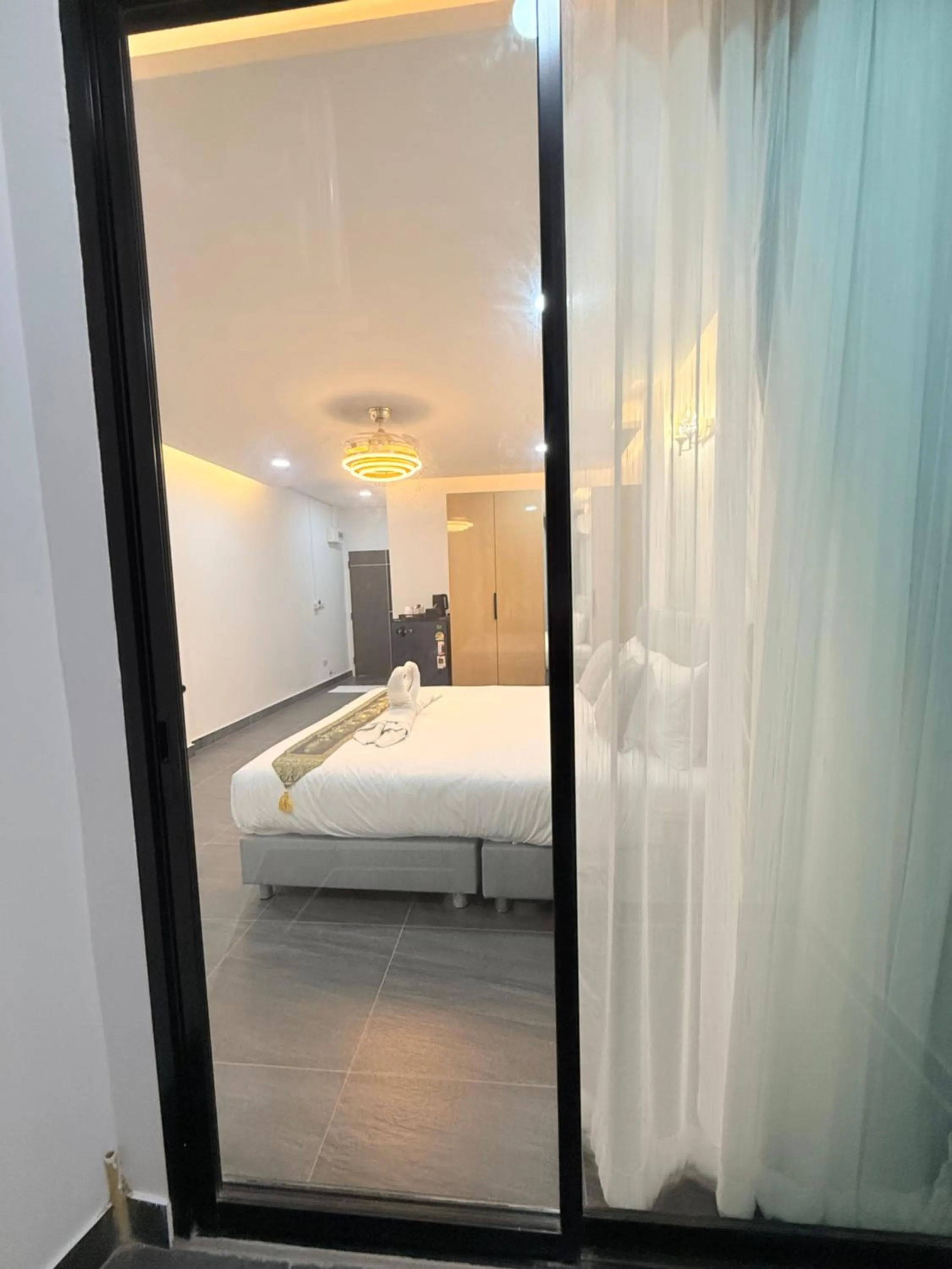 Balcony/Terrace, Bed in Velora Jomtien Residence