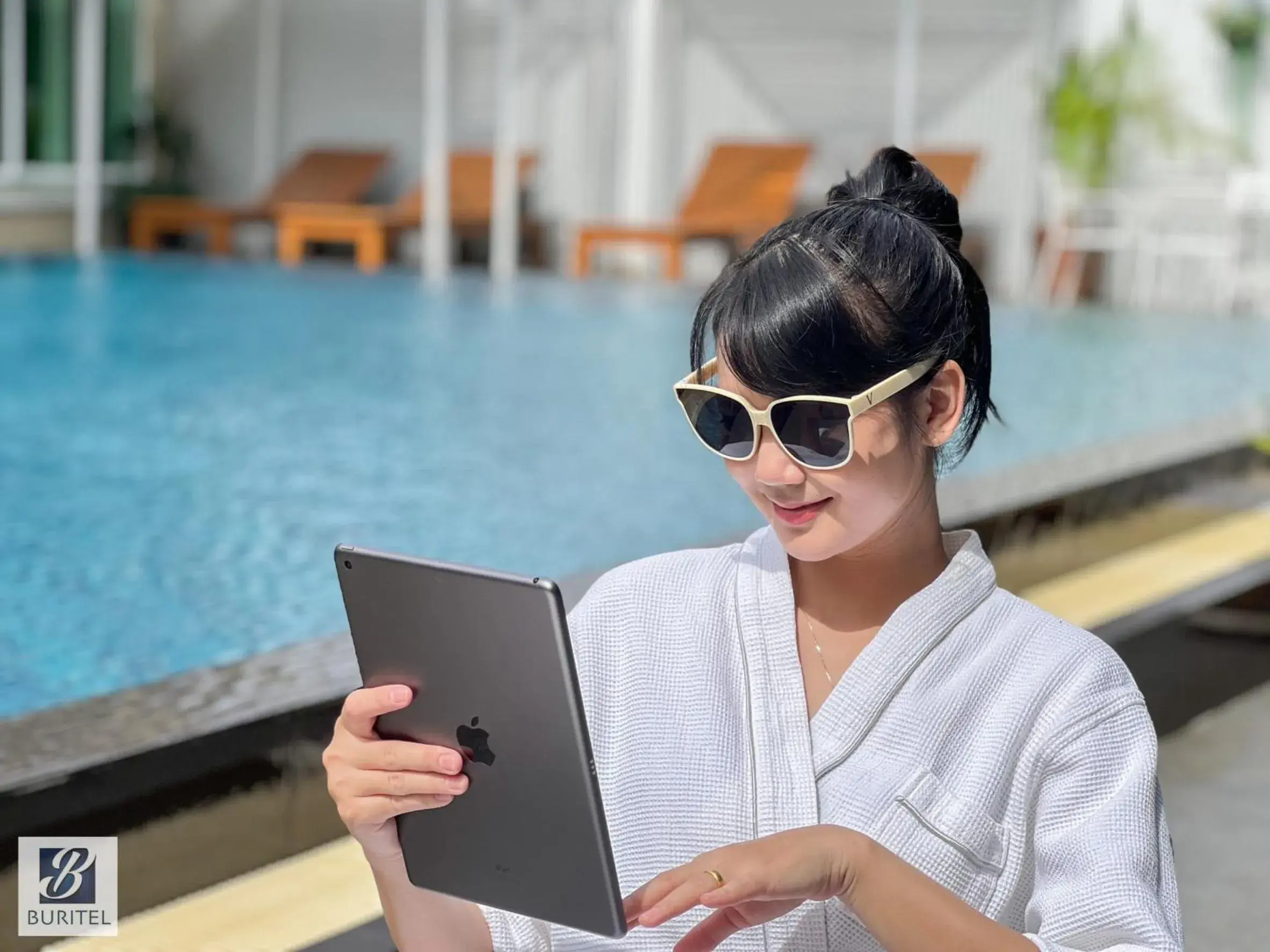 Pool view in Buritel Hotel Pool view in Buritel Hotel