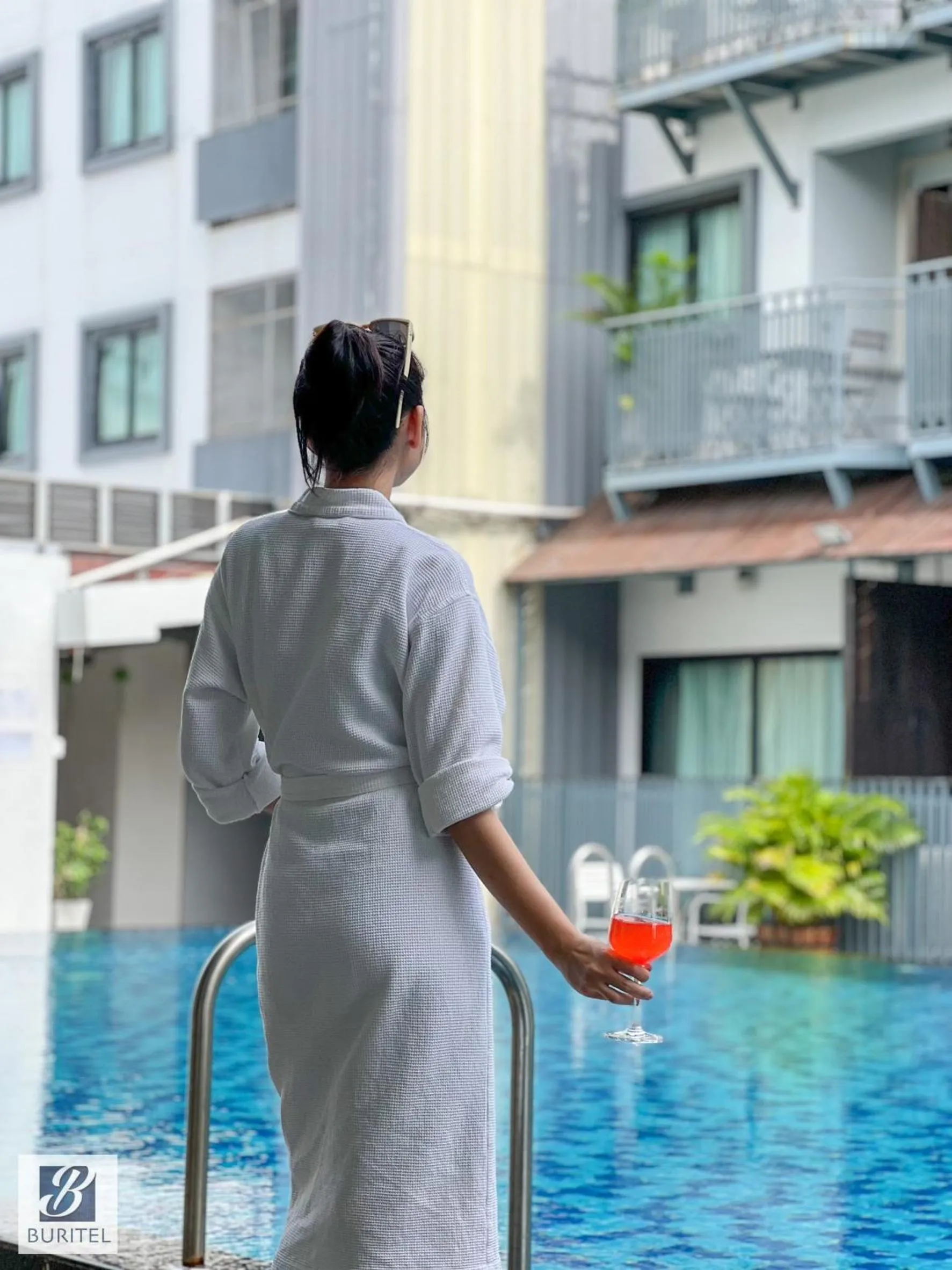 Pool view in Buritel Hotel