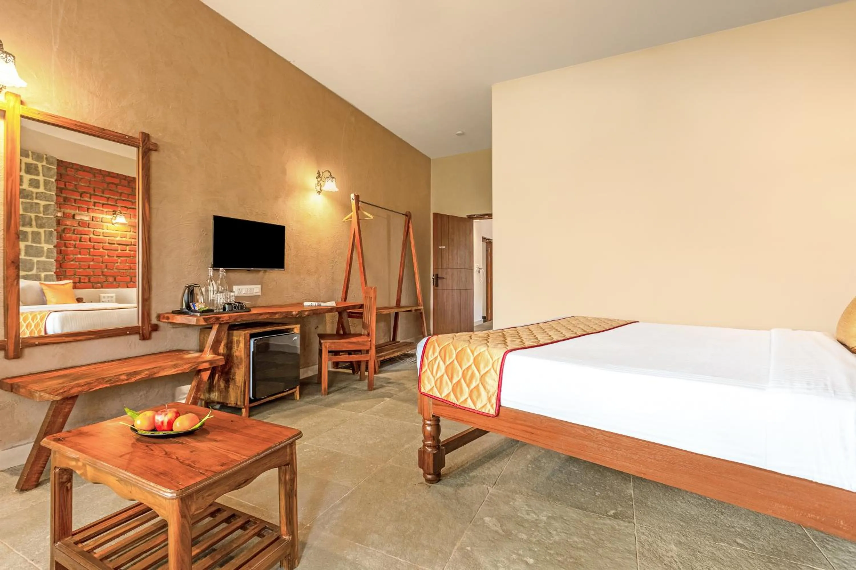 Bedroom, Bed in Nature Trails Ashoka Resorts Hampi