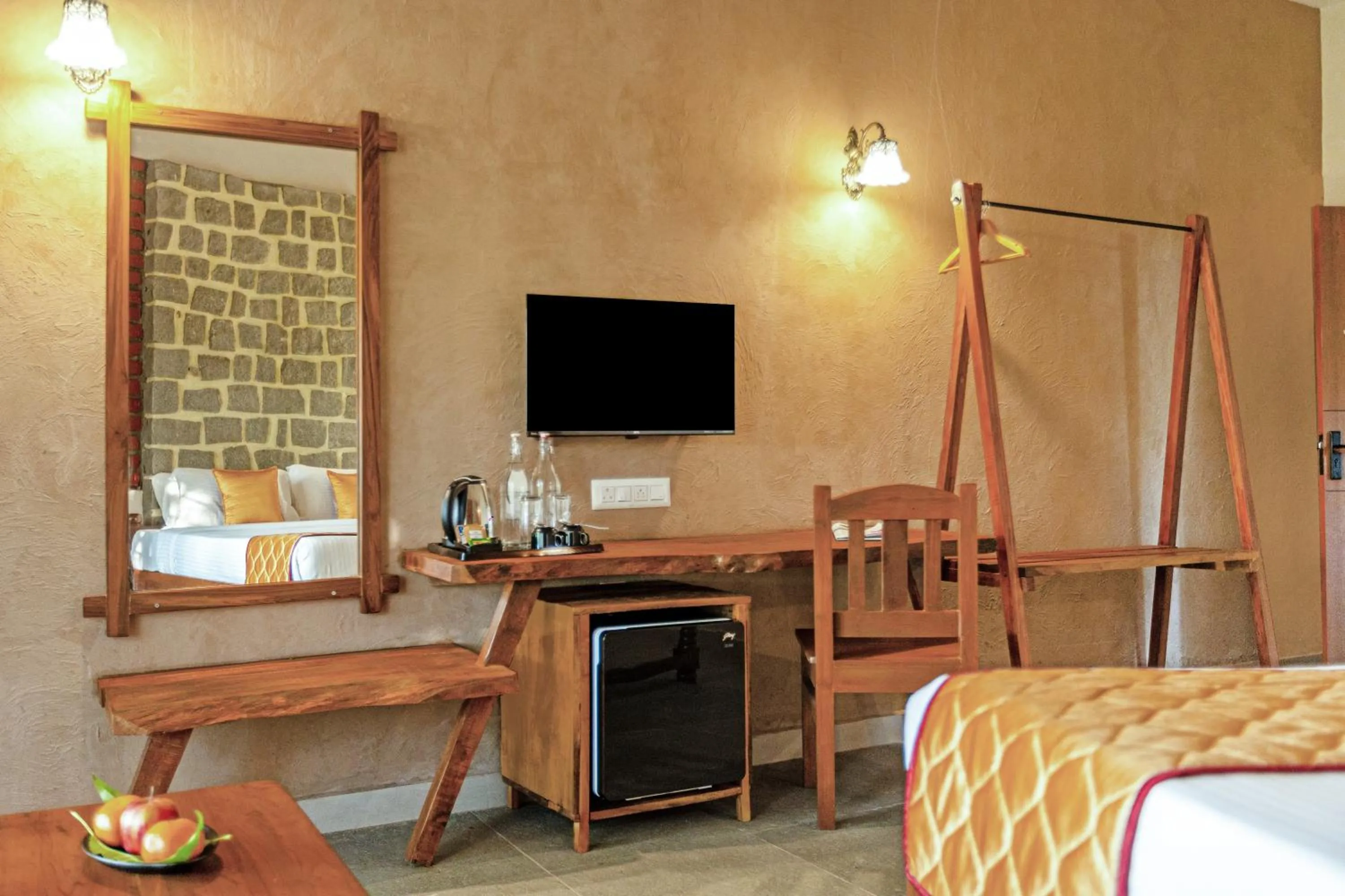 TV and multimedia, Bed in Nature Trails Ashoka Resorts Hampi