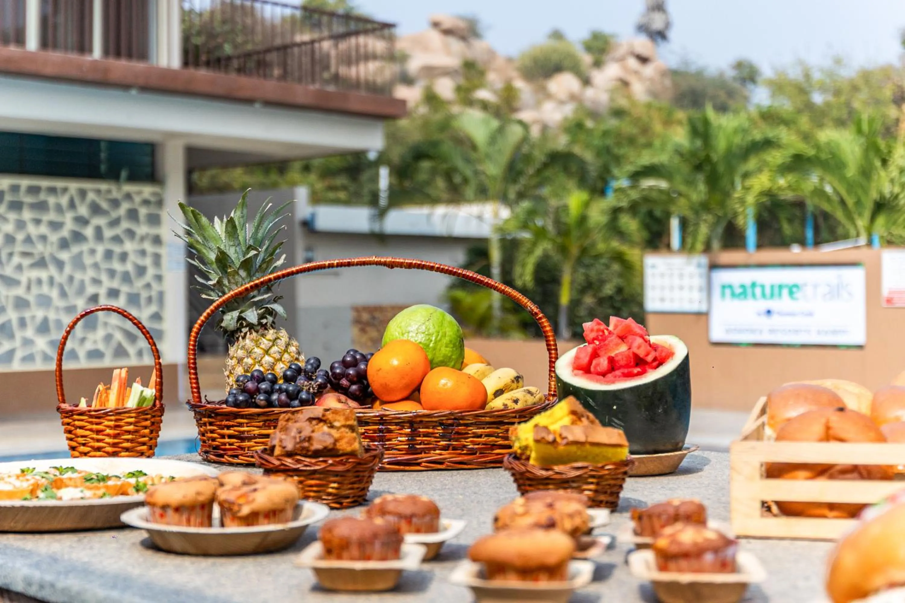 Breakfast in Nature Trails Ashoka Resorts Hampi