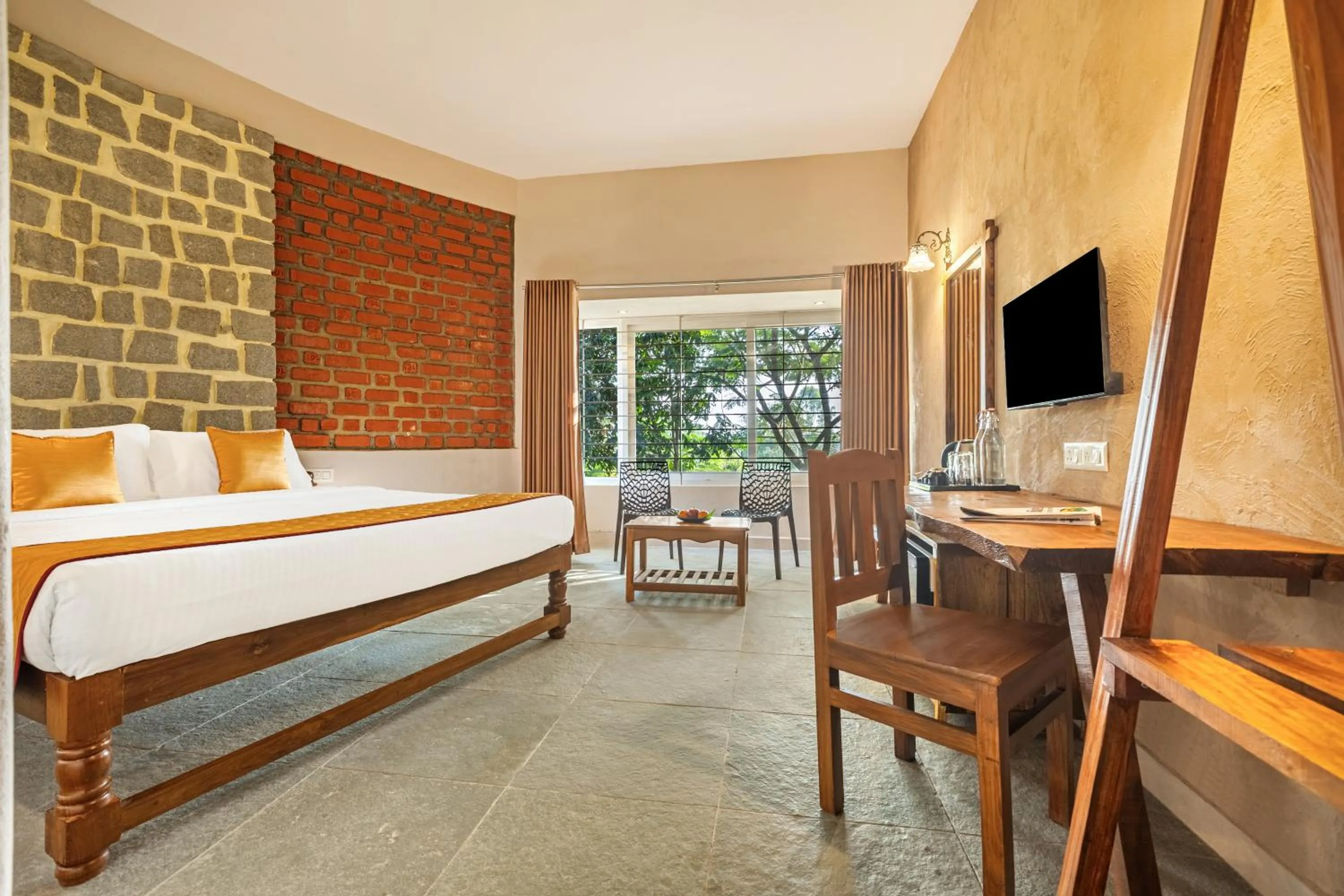 Bed in Nature Trails Ashoka Resorts Hampi