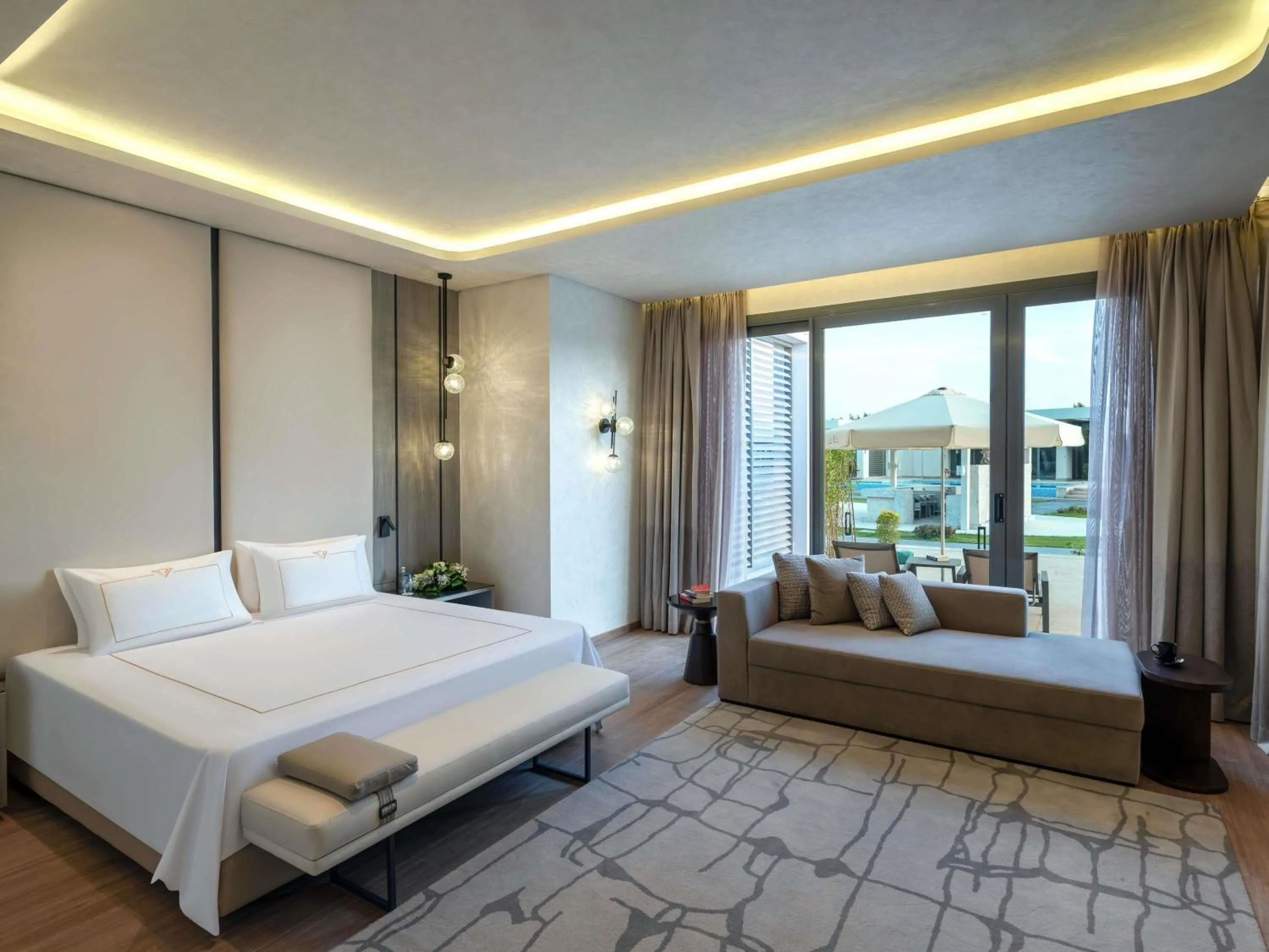 Bedroom, Bed in Rixos Premium Magawish Bay View