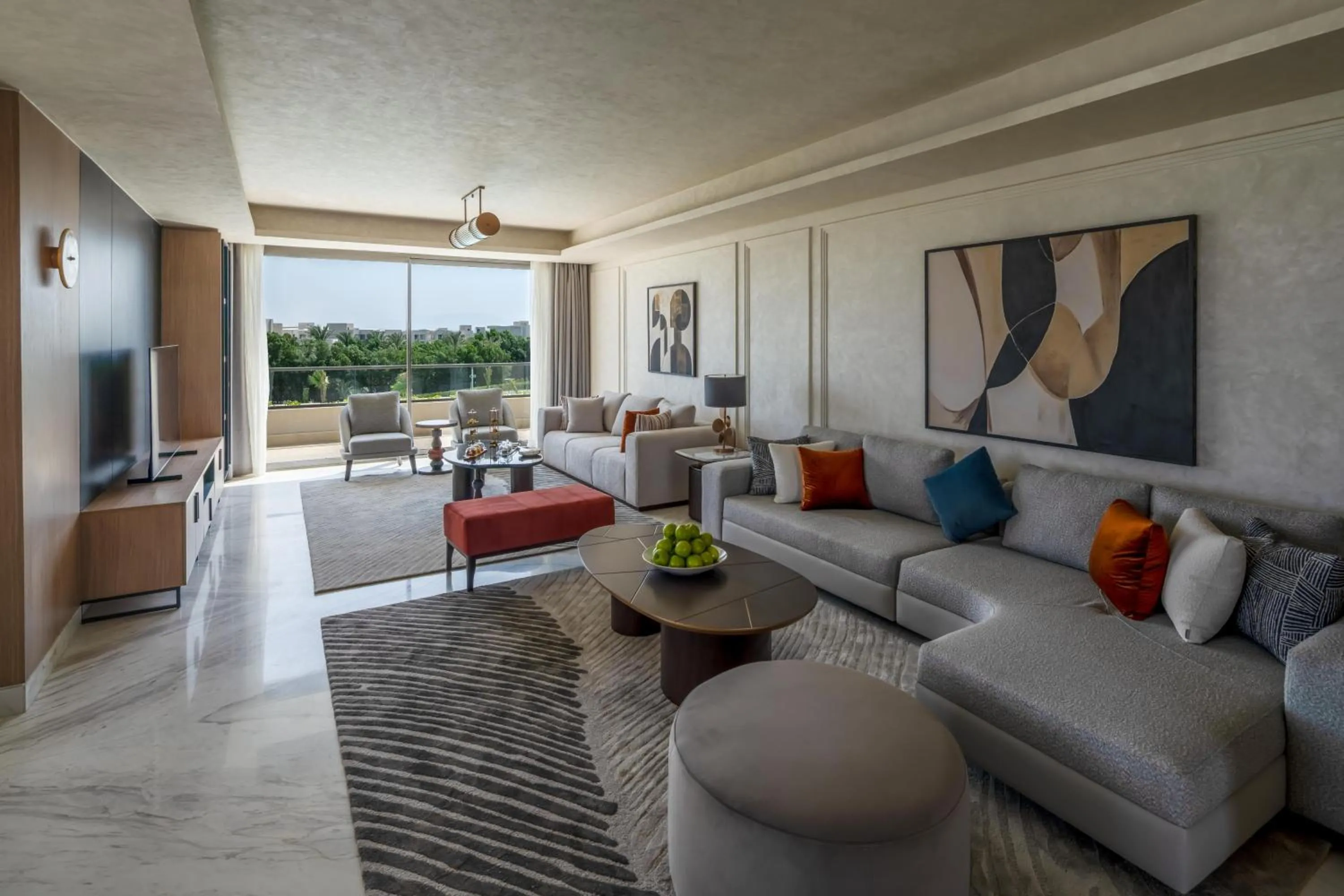 Seating area in Rixos Premium Magawish Bay View