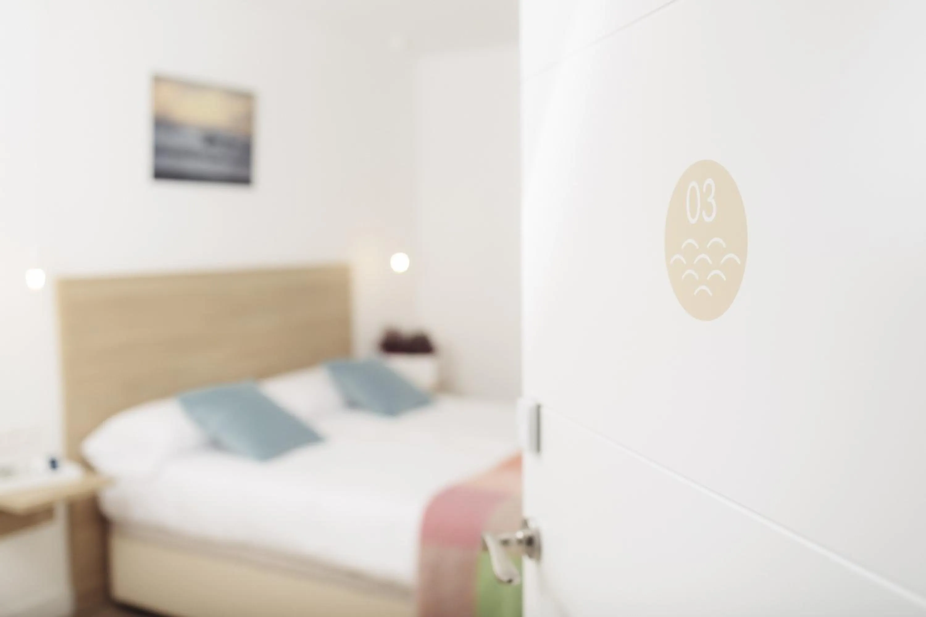 Decorative detail, Bed in Pension Del Mar