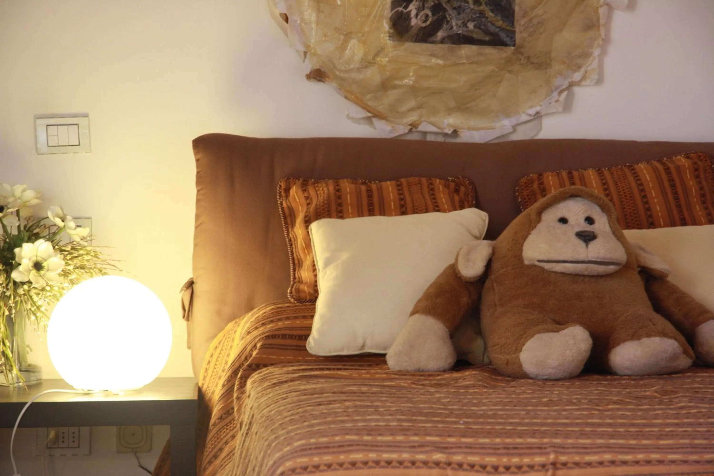 Decorative detail, Bed in Pietra E Glicine B&B