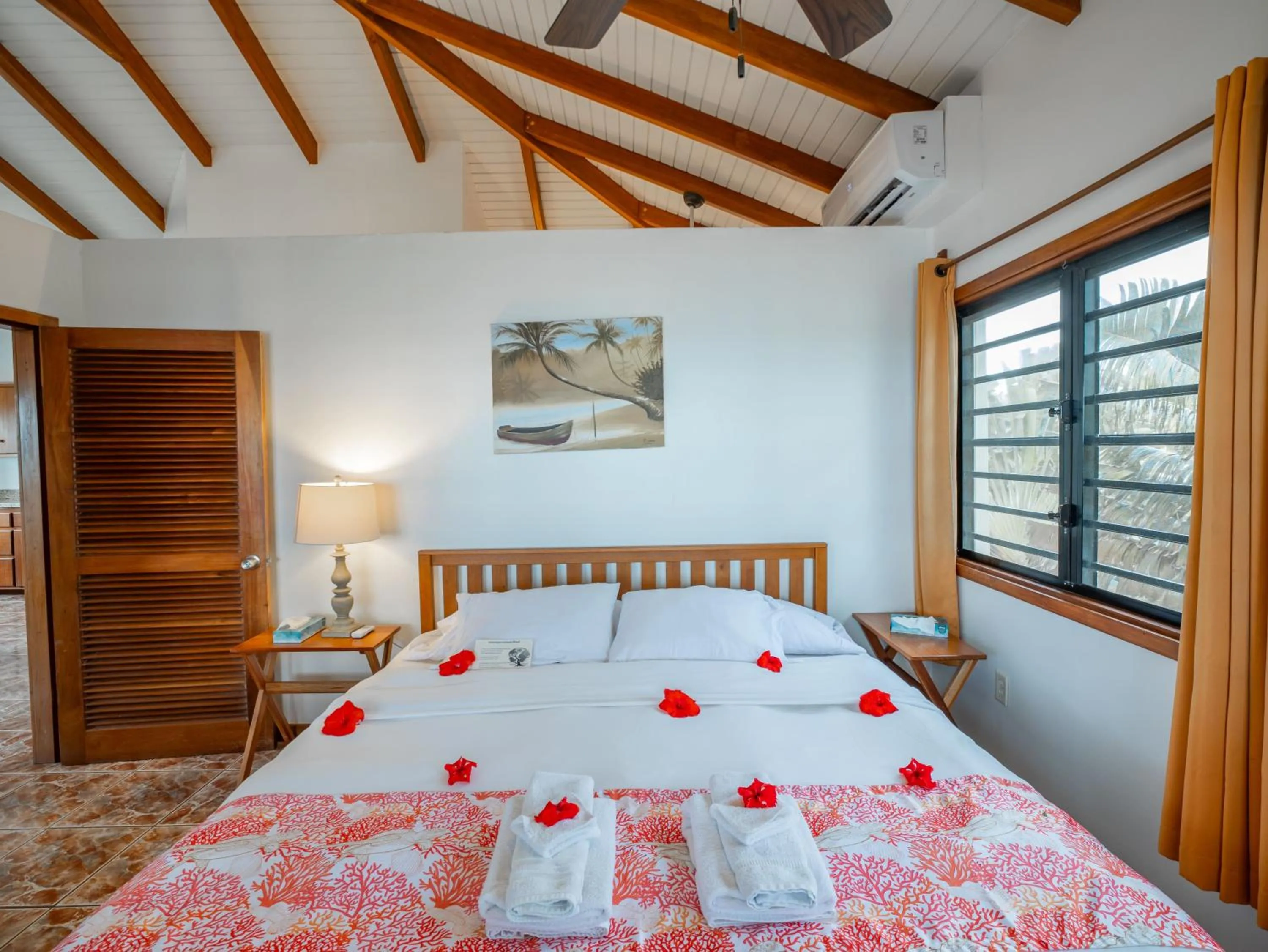 Bed in Maya Beach Hotel