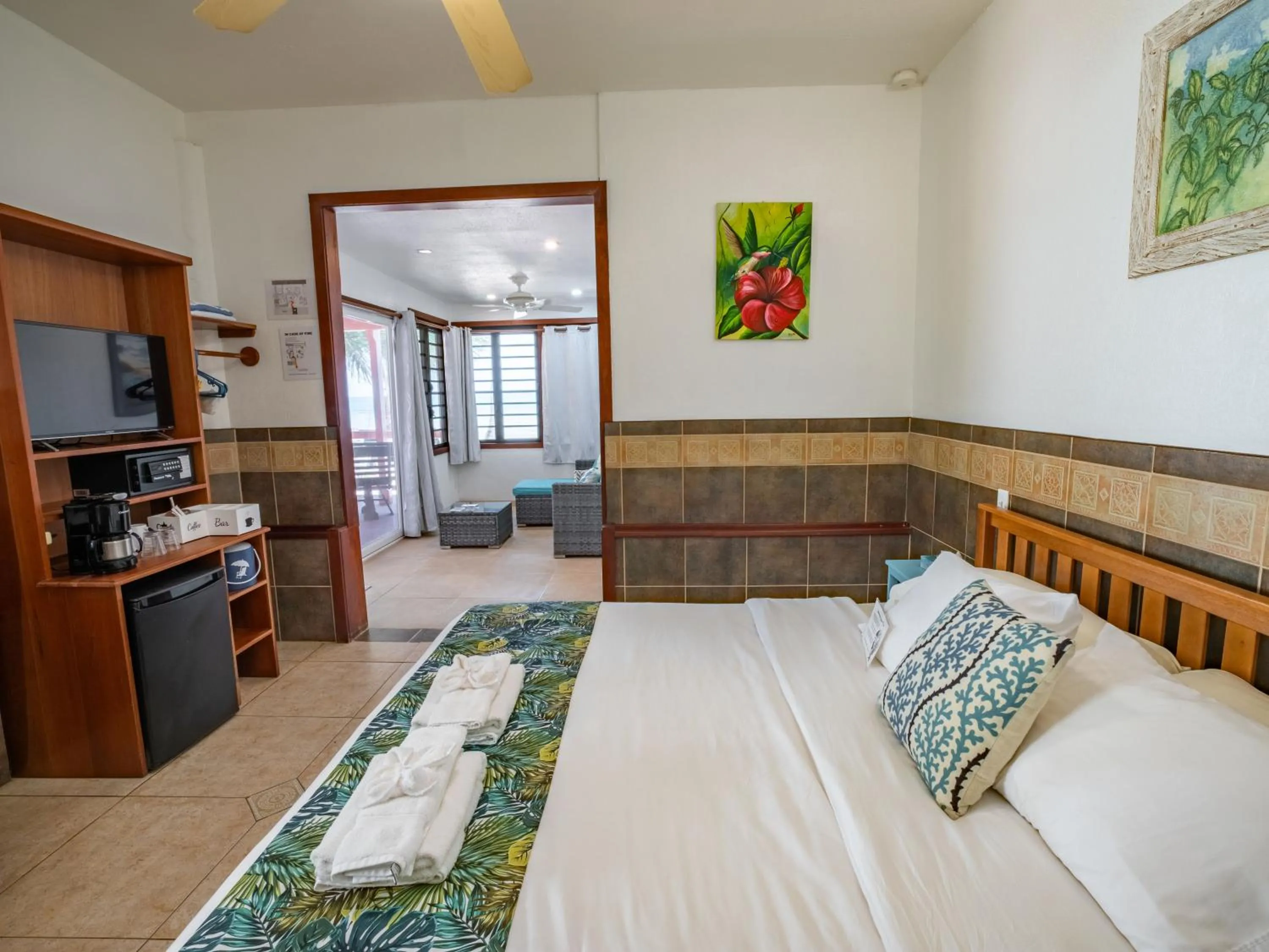 Bed in Maya Beach Hotel