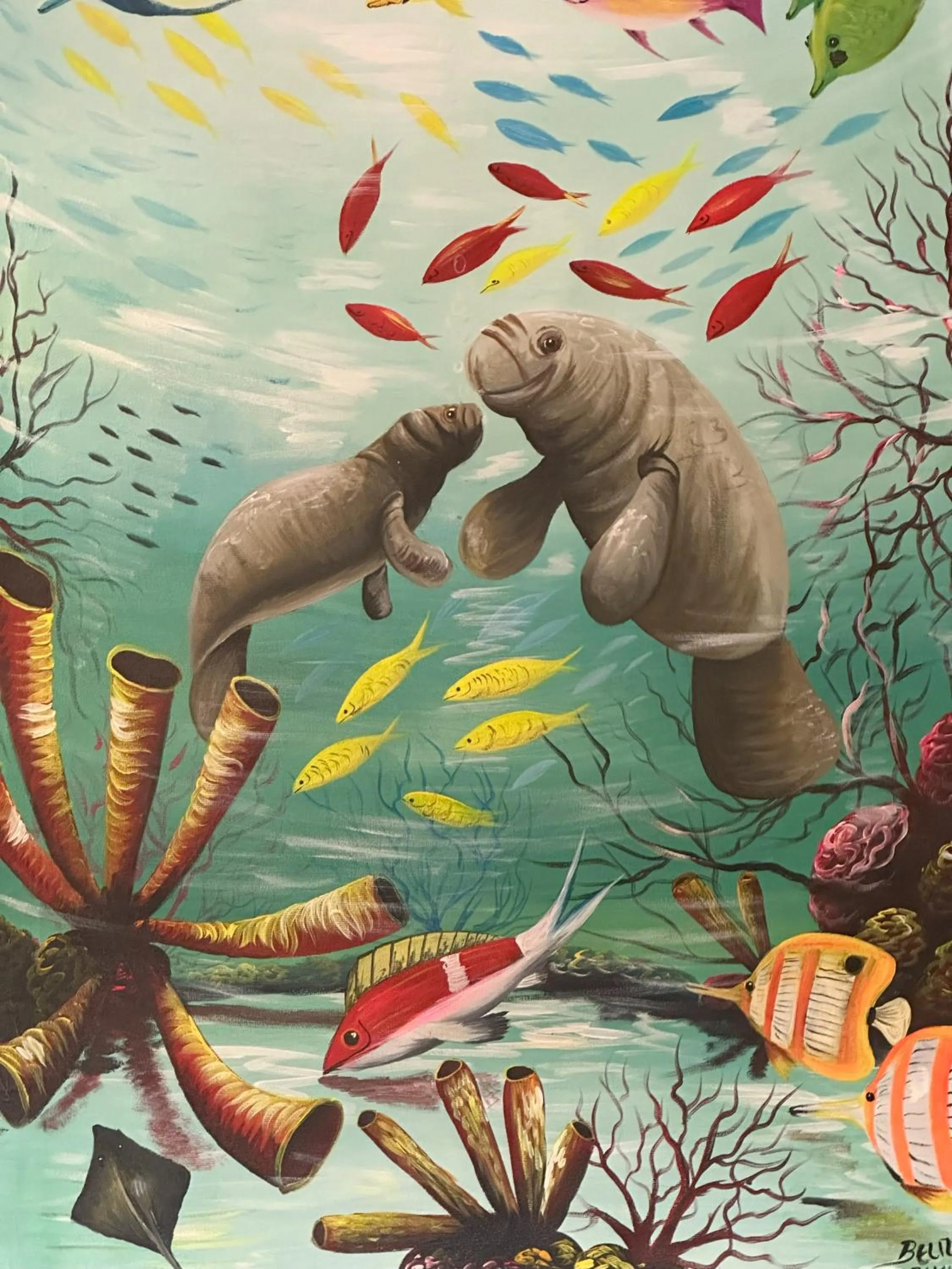 Decorative detail in Maya Beach Hotel