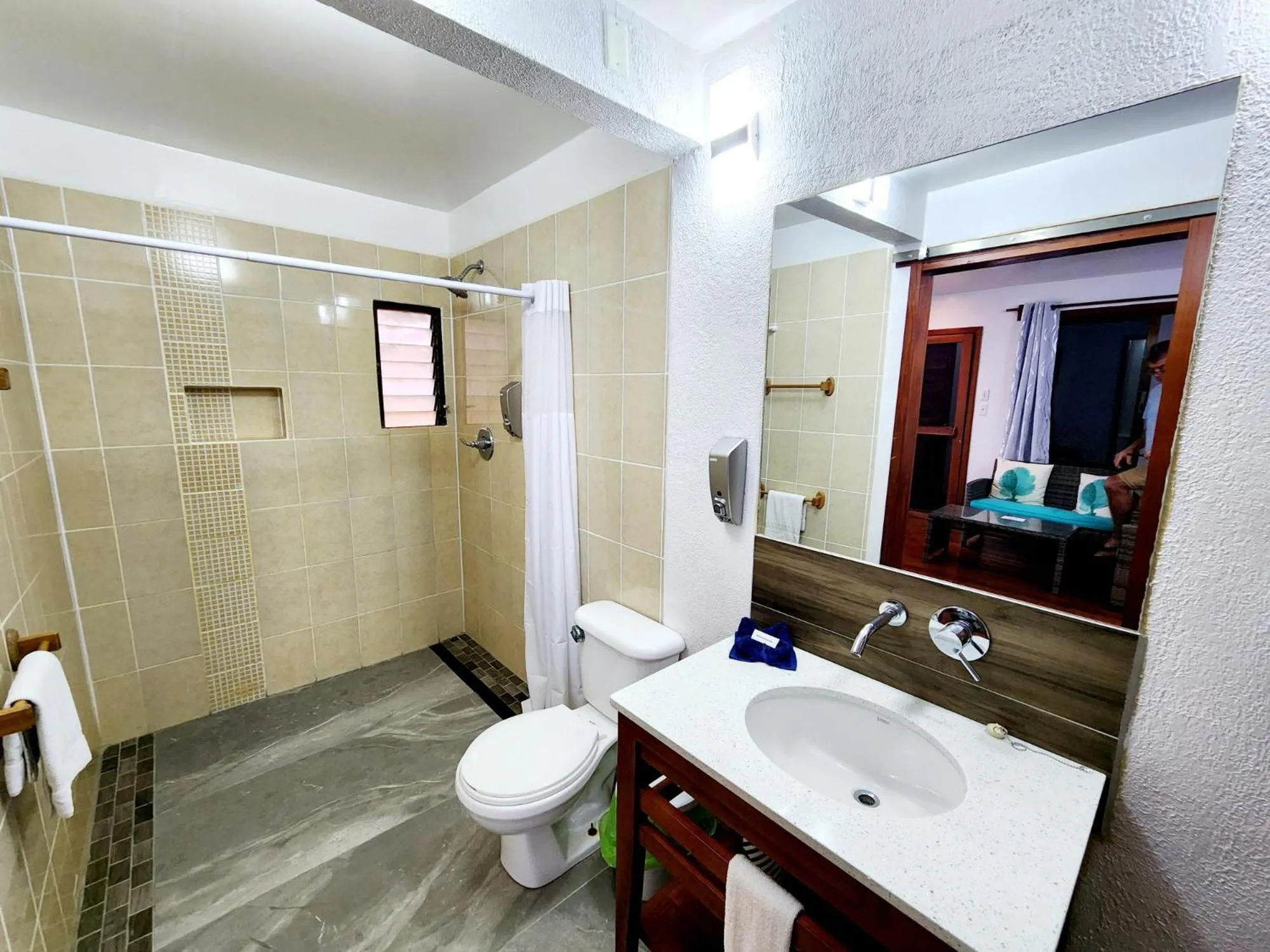 Shower in Maya Beach Hotel