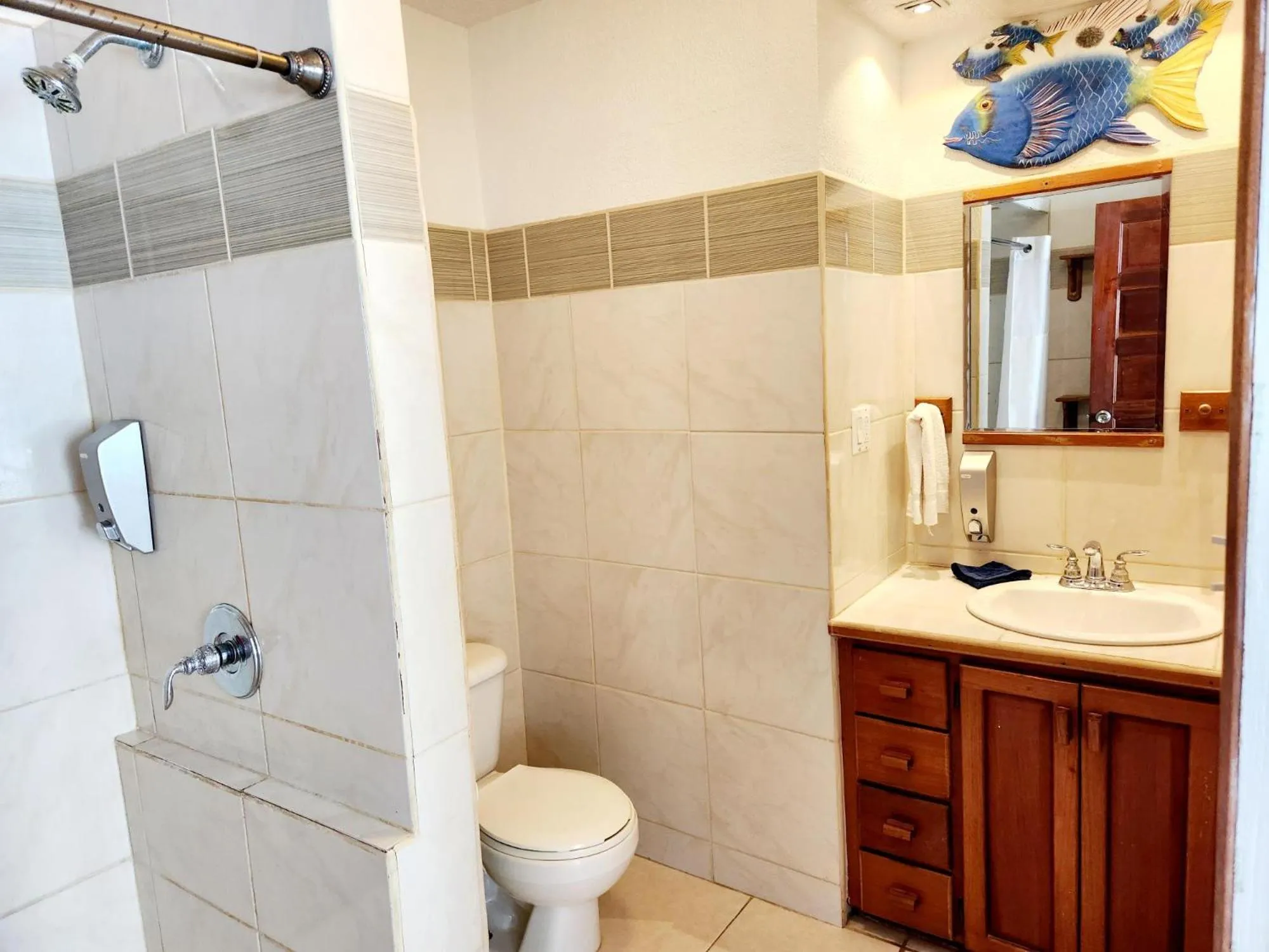 Shower in Maya Beach Hotel