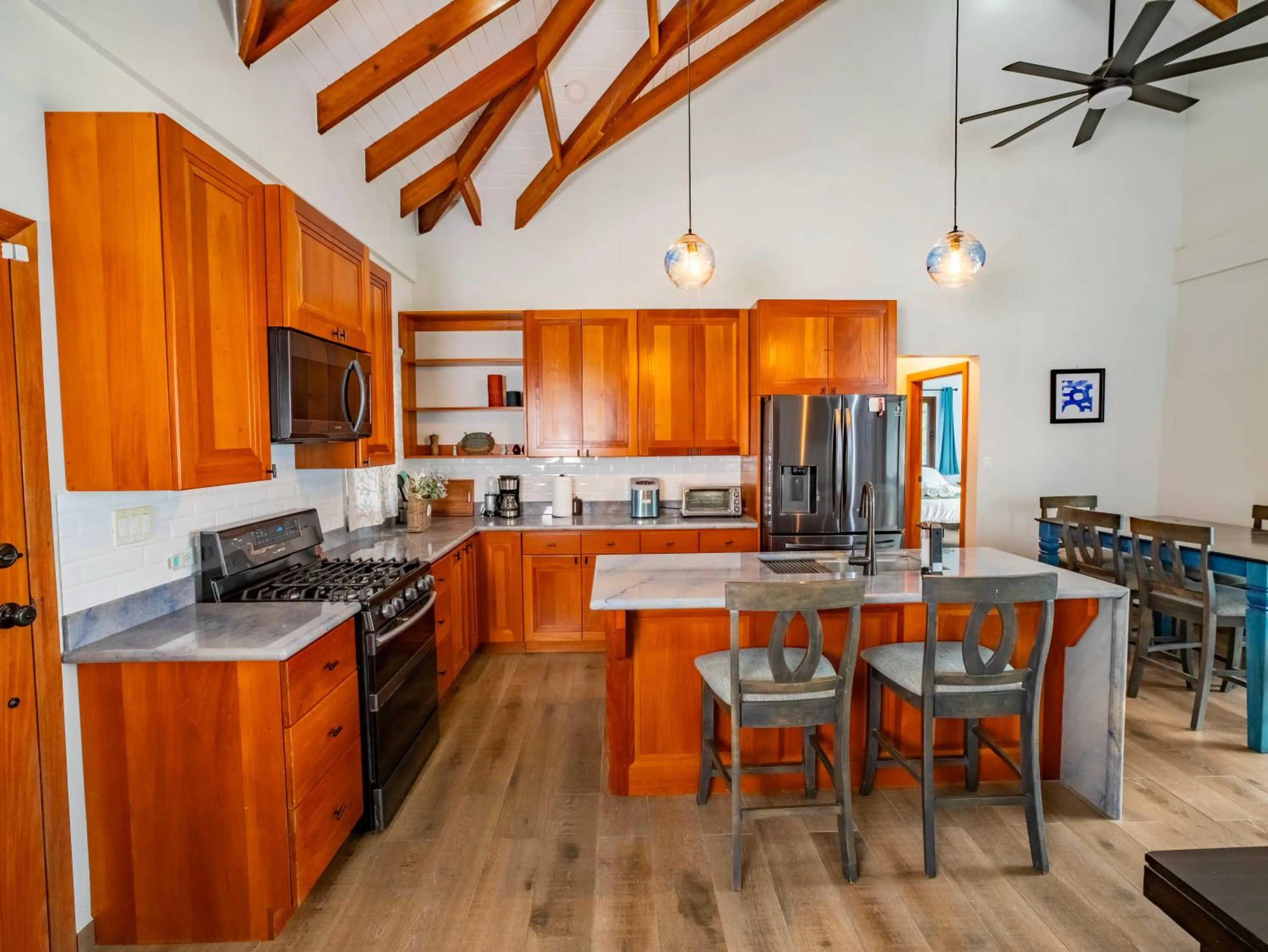 Kitchen or kitchenette in Maya Beach Hotel