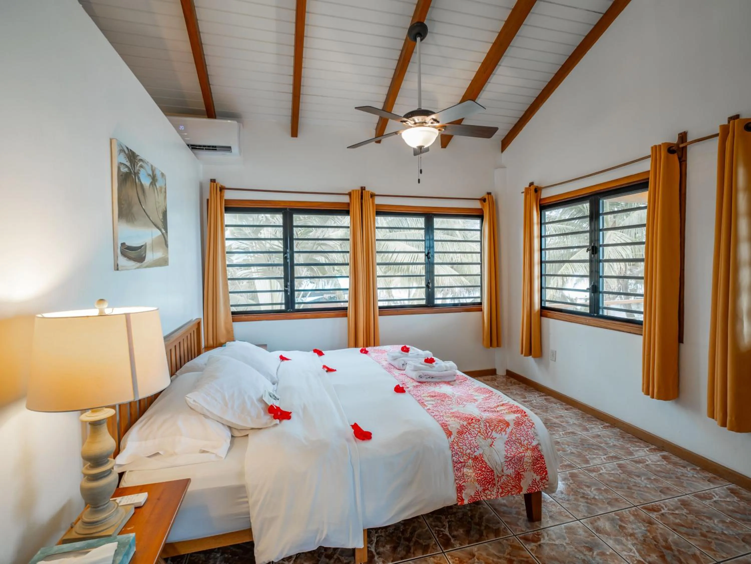 Bed in Maya Beach Hotel