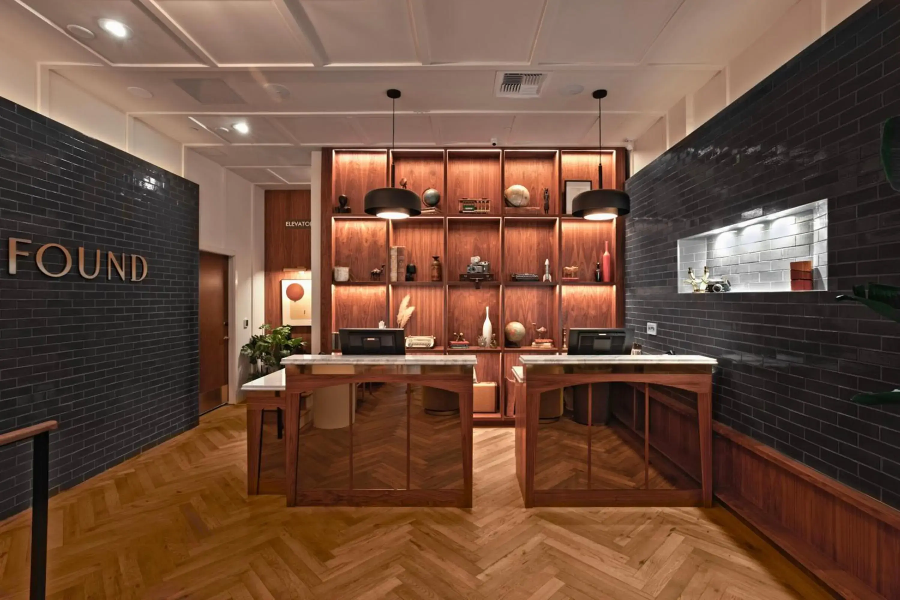 Lobby or reception in FOUND Hotel, San Francisco Lobby or reception in FOUND Hotel, San Francisco