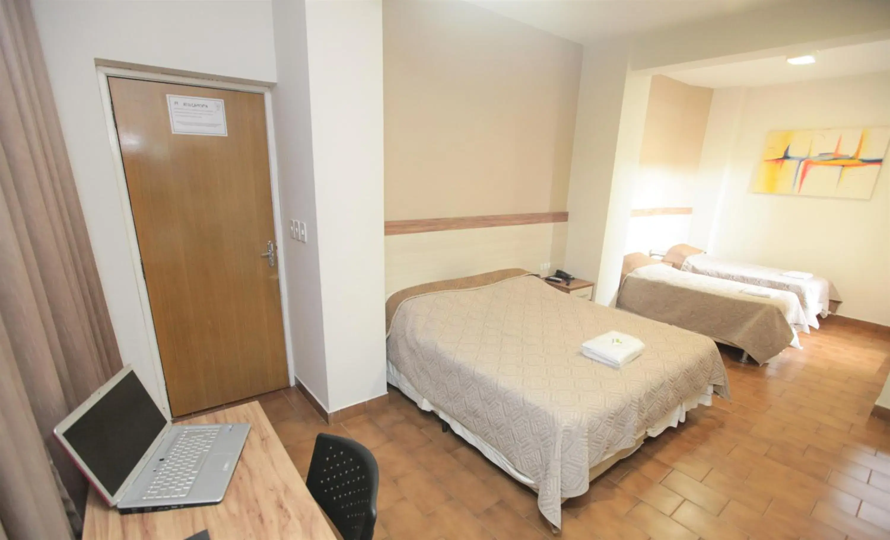 Bed in Hotel Pouso Novo Bed in Hotel Pouso Novo