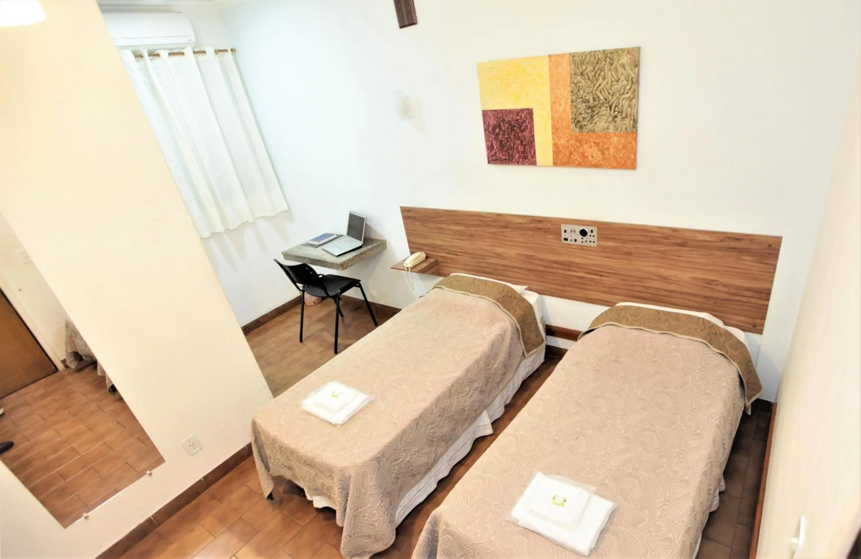 Bed in Hotel Pouso Novo