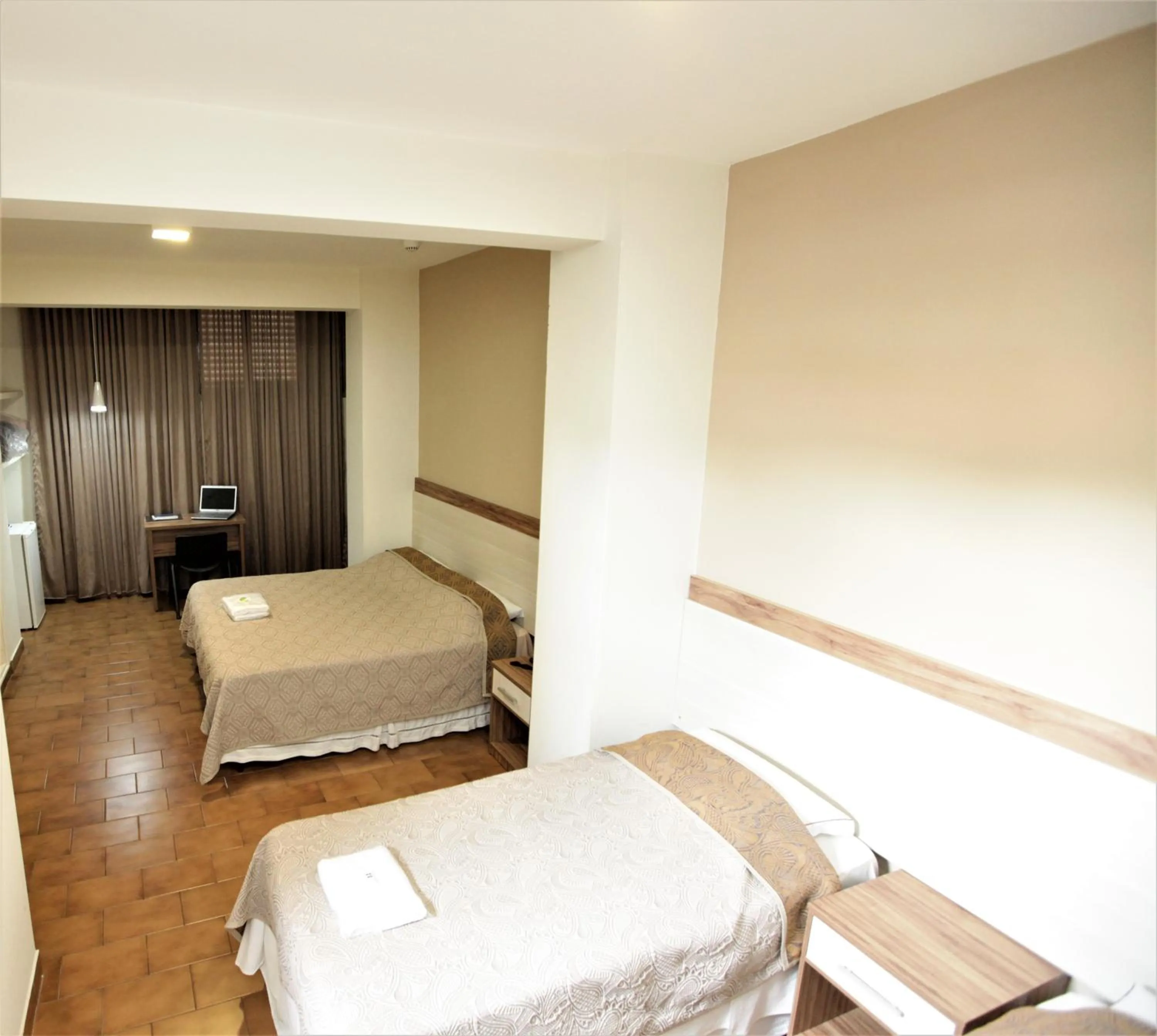 Bed in Hotel Pouso Novo