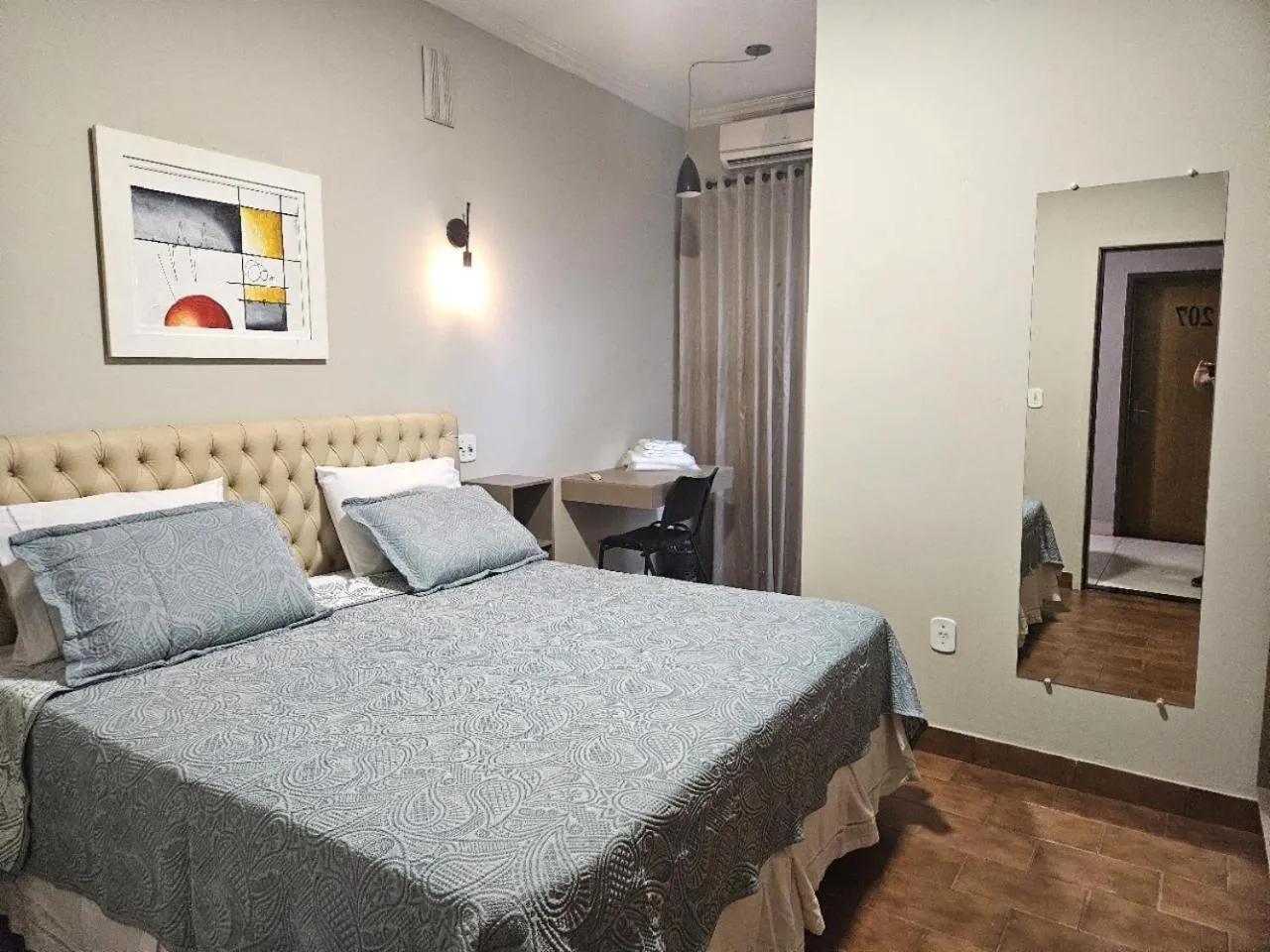 Bed in Hotel Pouso Novo