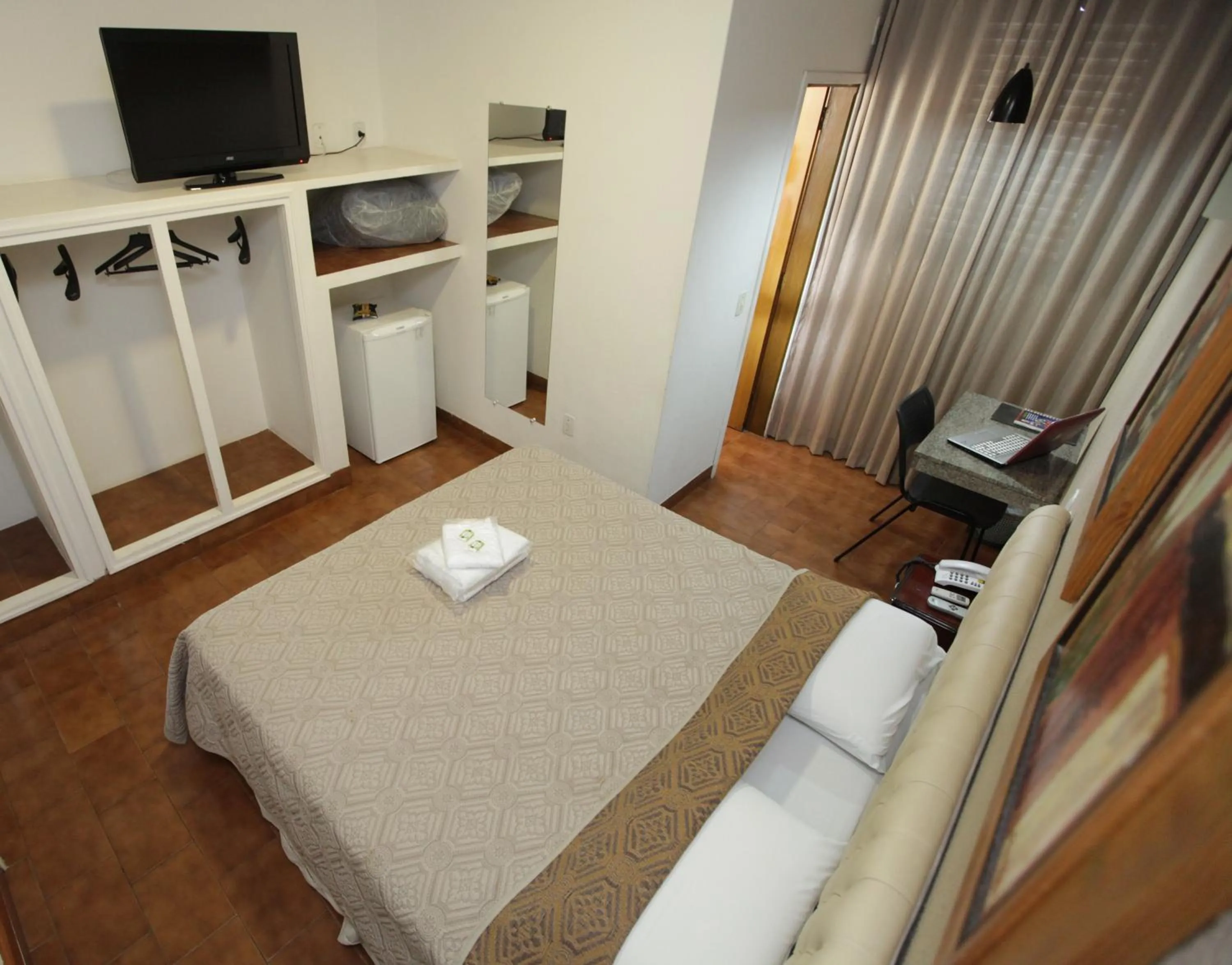 Bed in Hotel Pouso Novo