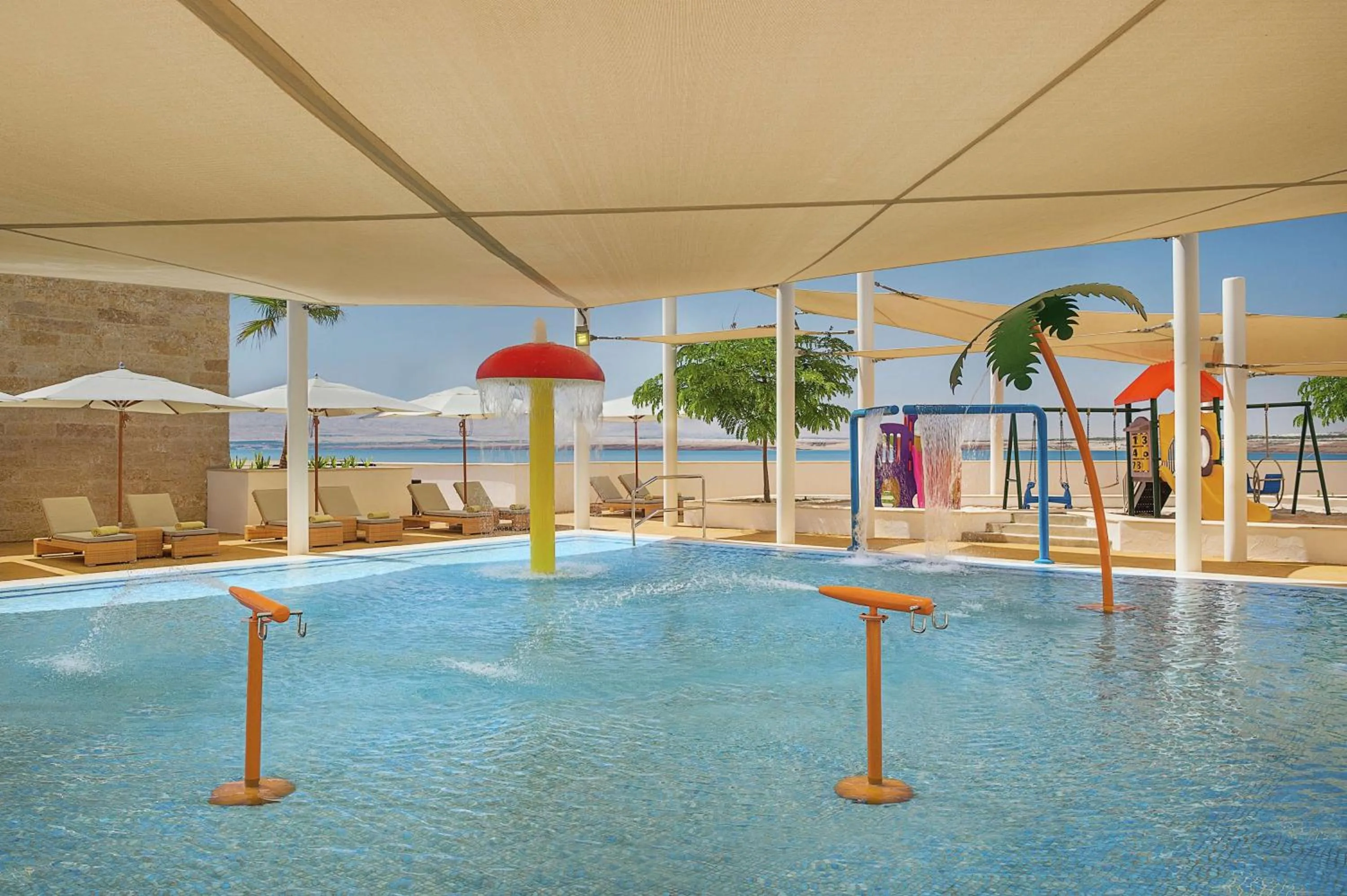 Pool view in Hilton Dead Sea Resort & Spa