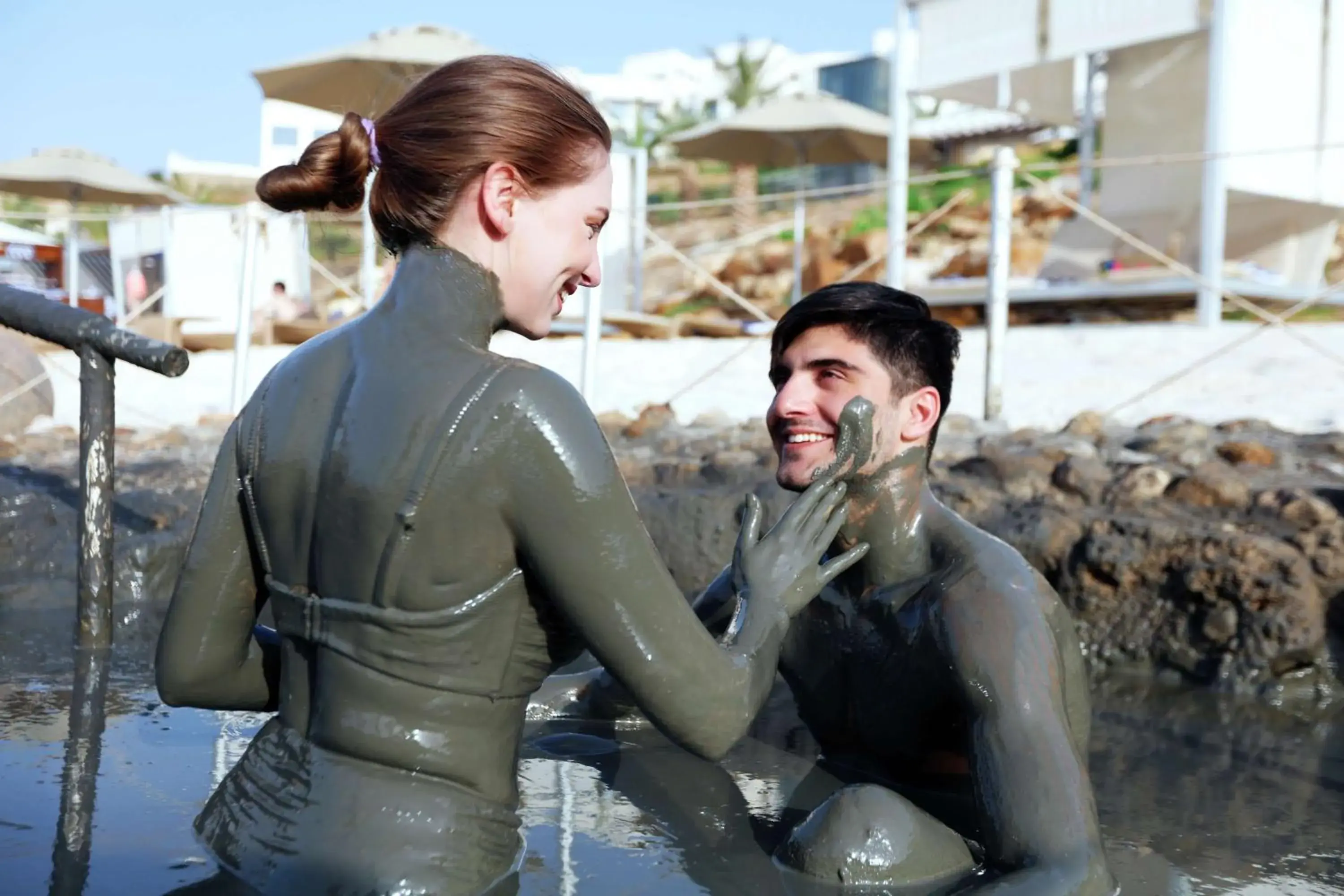 Pool view in Hilton Dead Sea Resort & Spa Pool view in Hilton Dead Sea Resort & Spa