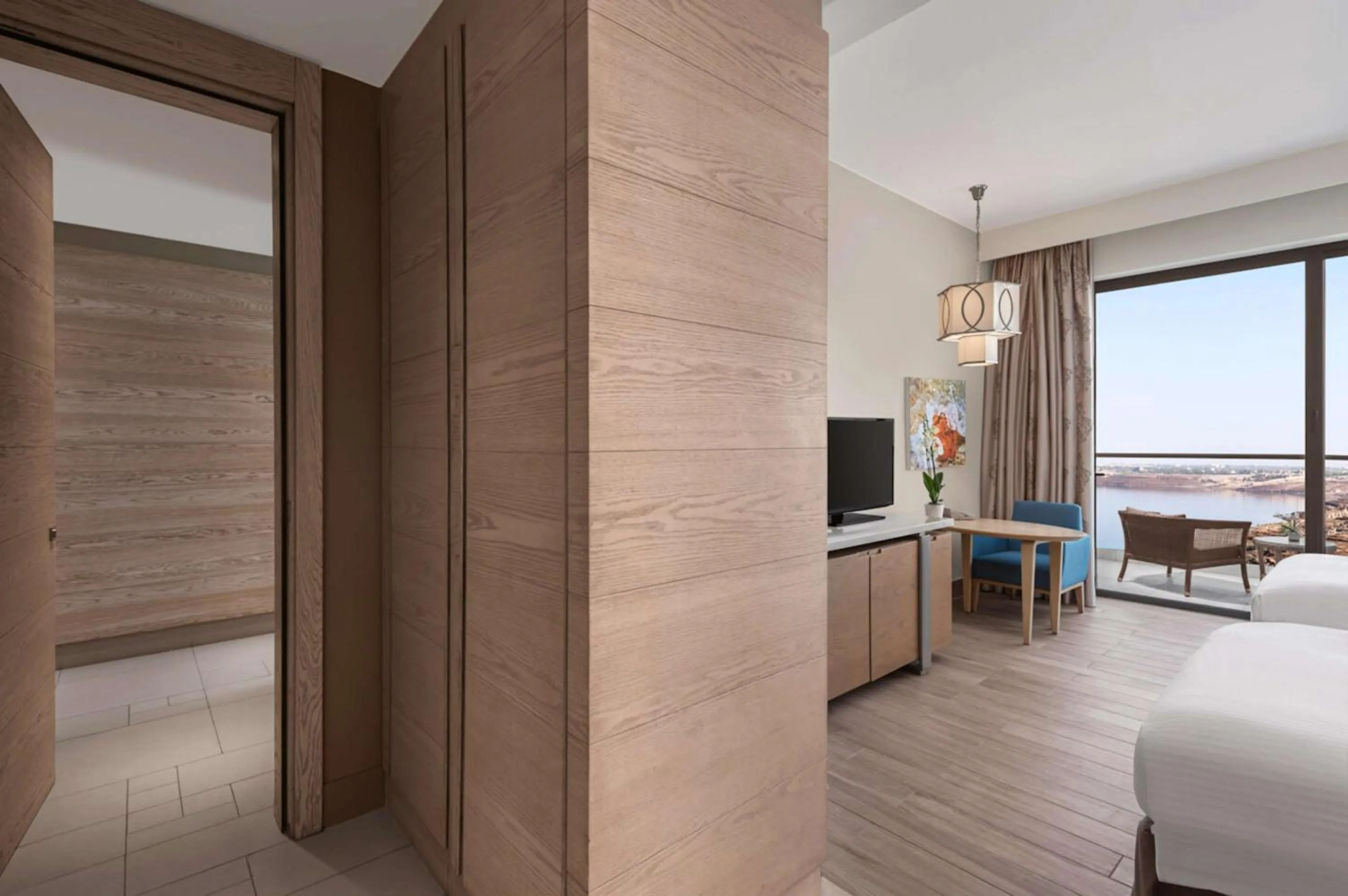 Bed in Hilton Dead Sea Resort & Spa