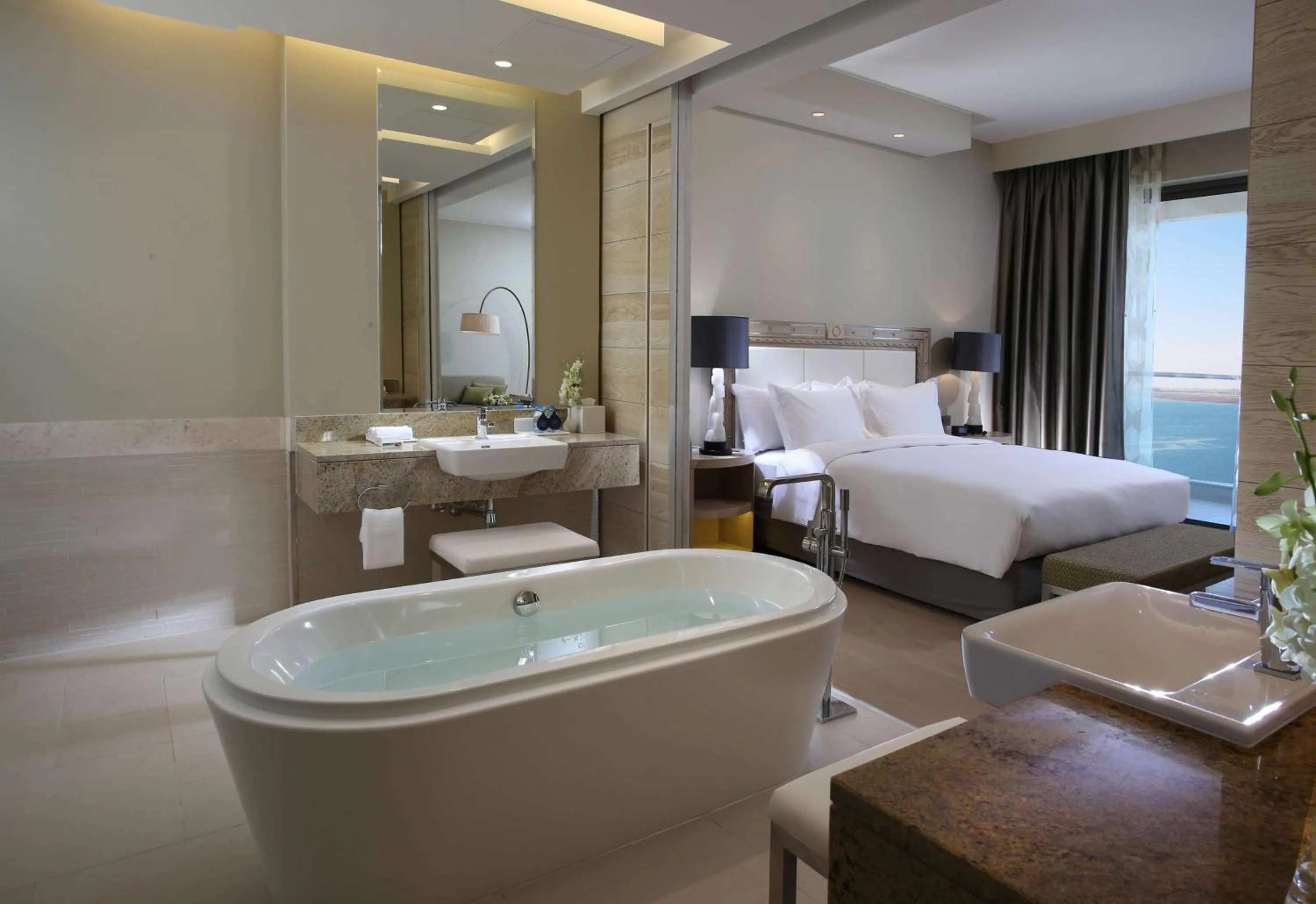 Bed in Hilton Dead Sea Resort & Spa