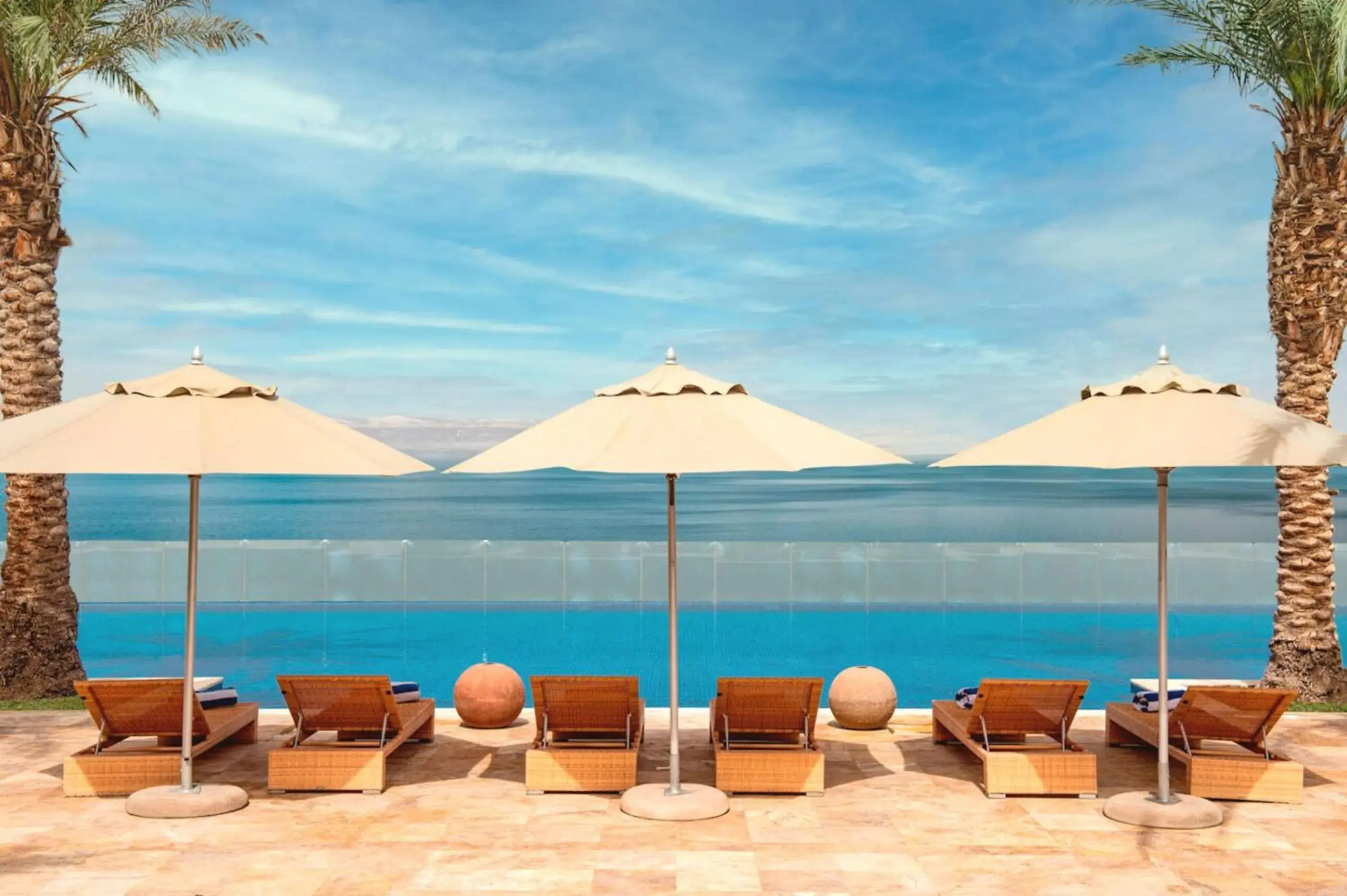 Pool view in Hilton Dead Sea Resort & Spa Pool view in Hilton Dead Sea Resort & Spa