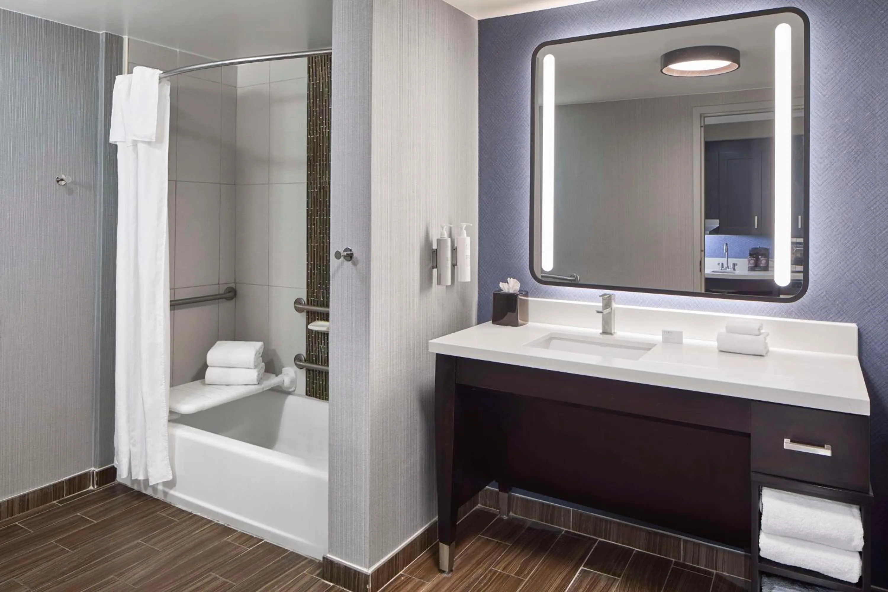 Bathroom in Homewood Suites Savannah Historic District/Riverfront