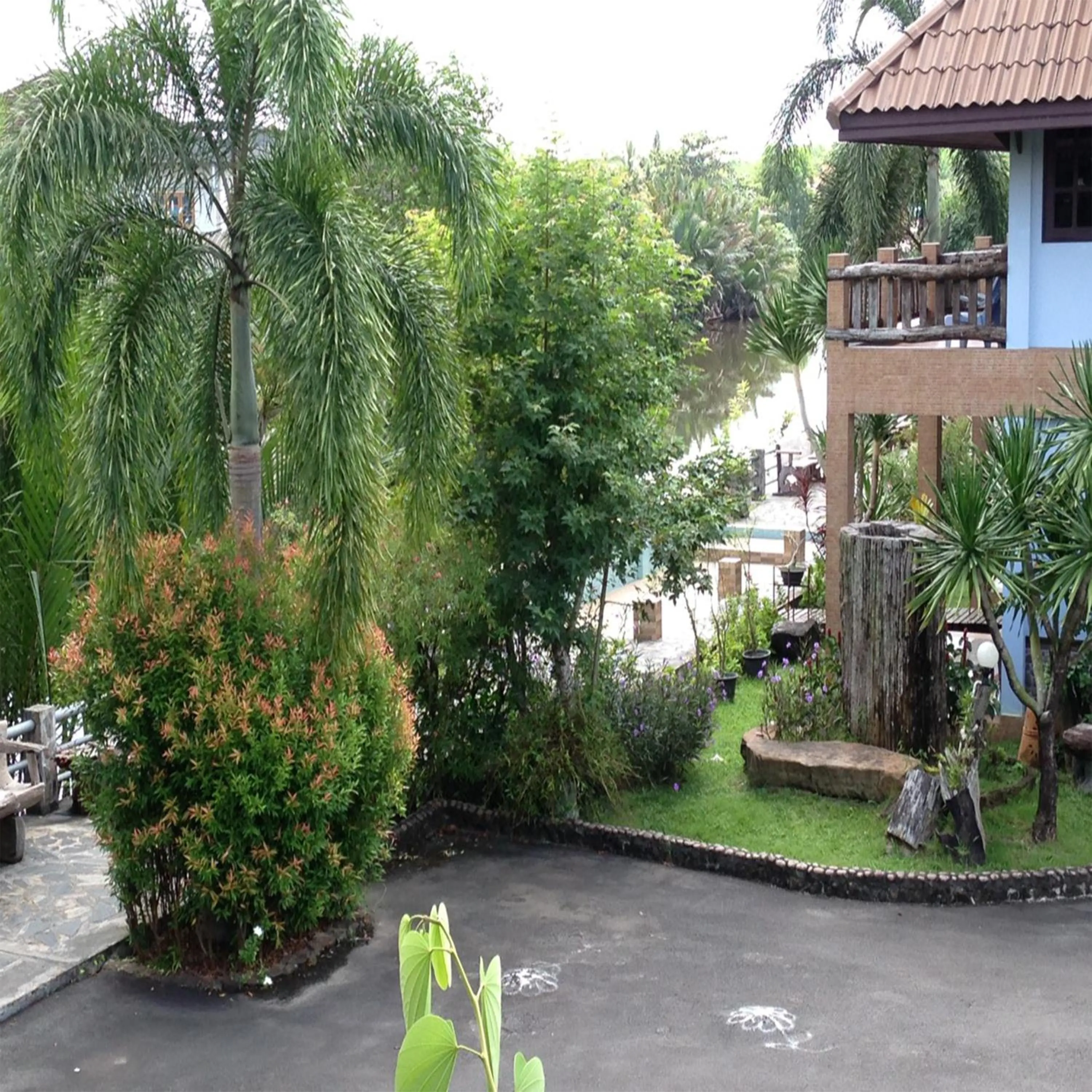 Bird's eye view in BaanRimNam Resort Trat