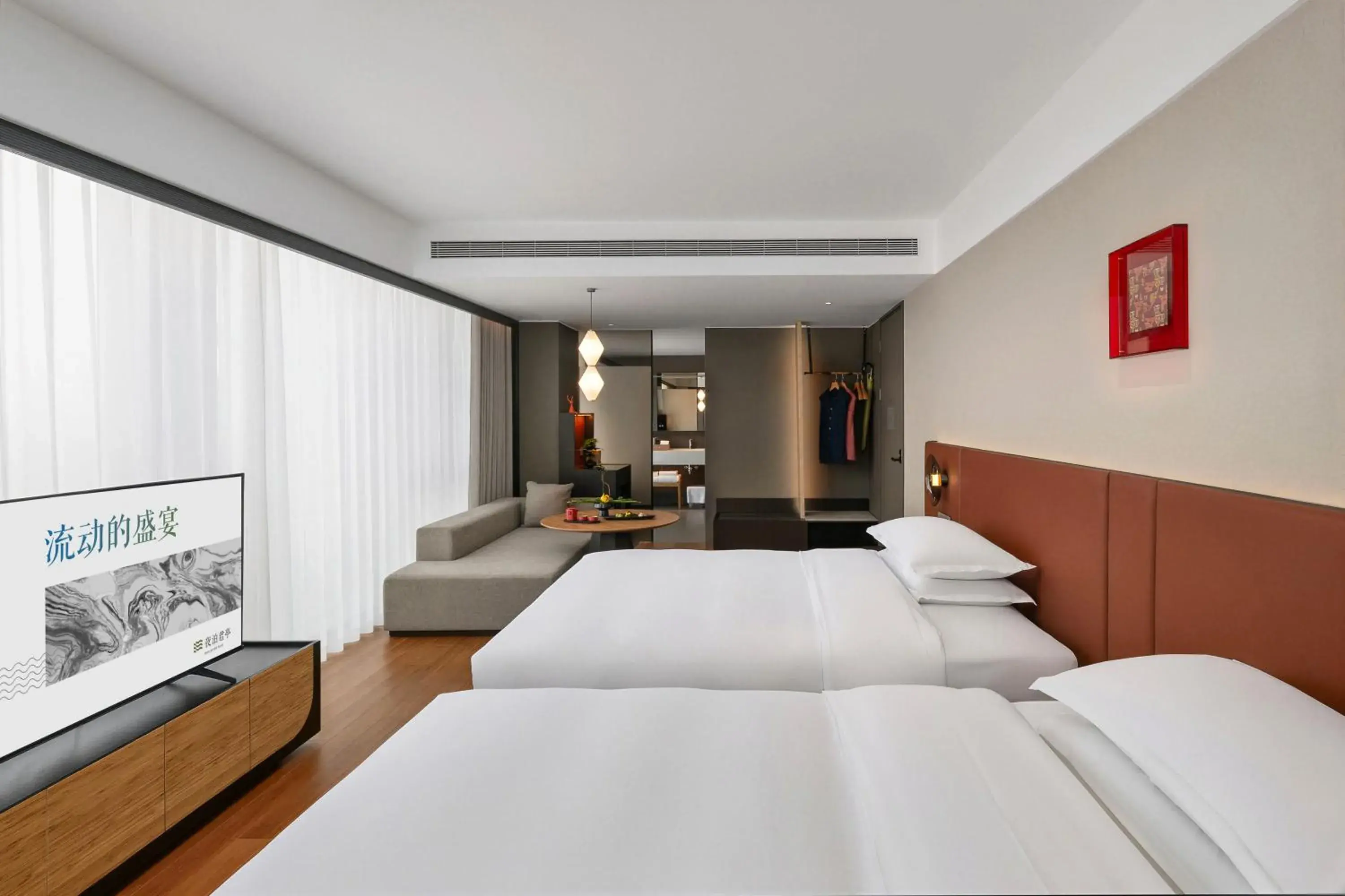 Twin Room with View in SSAW Garden Hotel Chengdu-Chunxi Road Taikoo Li Branch Twin Room with View in SSAW Garden Hotel Chengdu-Chunxi Road Taikoo Li Branch