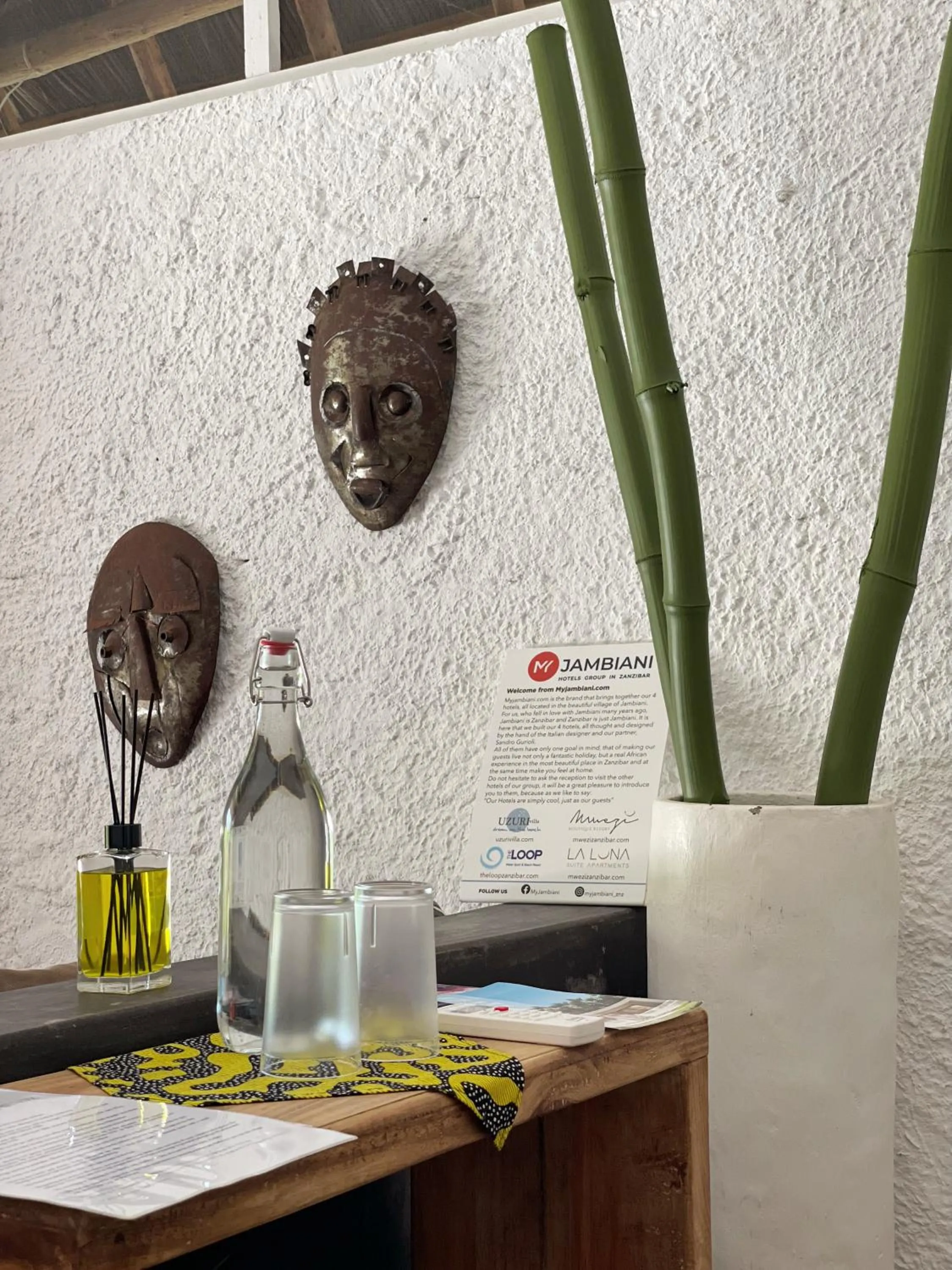 Decorative detail in Mwezi Boutique Resort