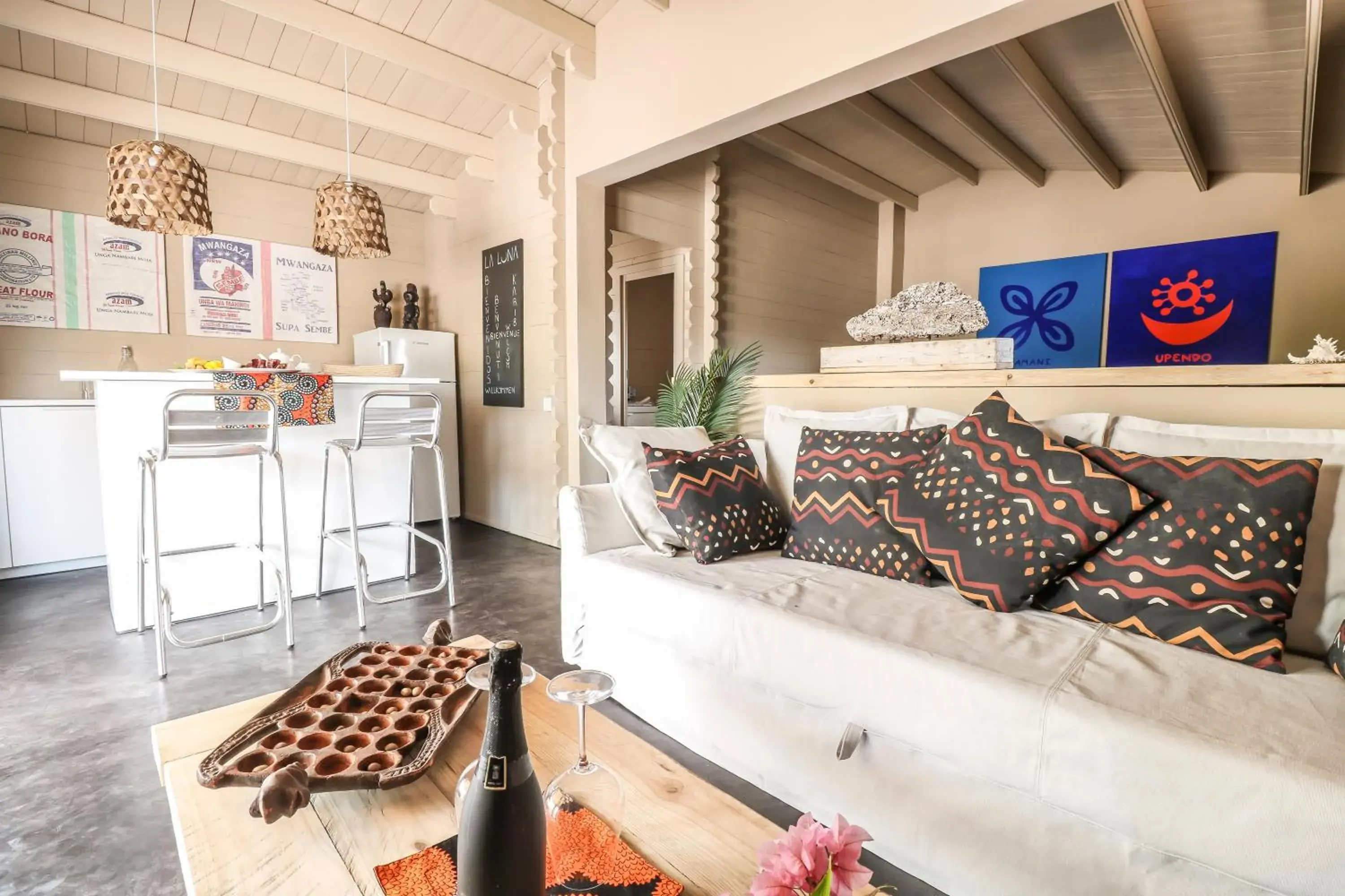 Living room in Mwezi Boutique Resort Living room in Mwezi Boutique Resort