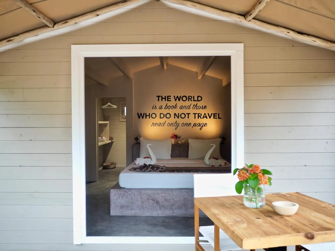 Bedroom in Mwezi Boutique Resort