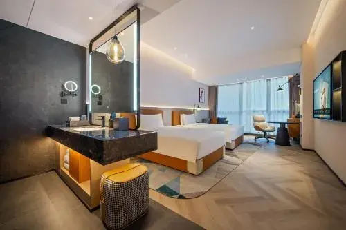 Deluxe Room Twin Beds in Novotel Nanjing South Railway Station Deluxe Room Twin Beds in Novotel Nanjing South Railway Station