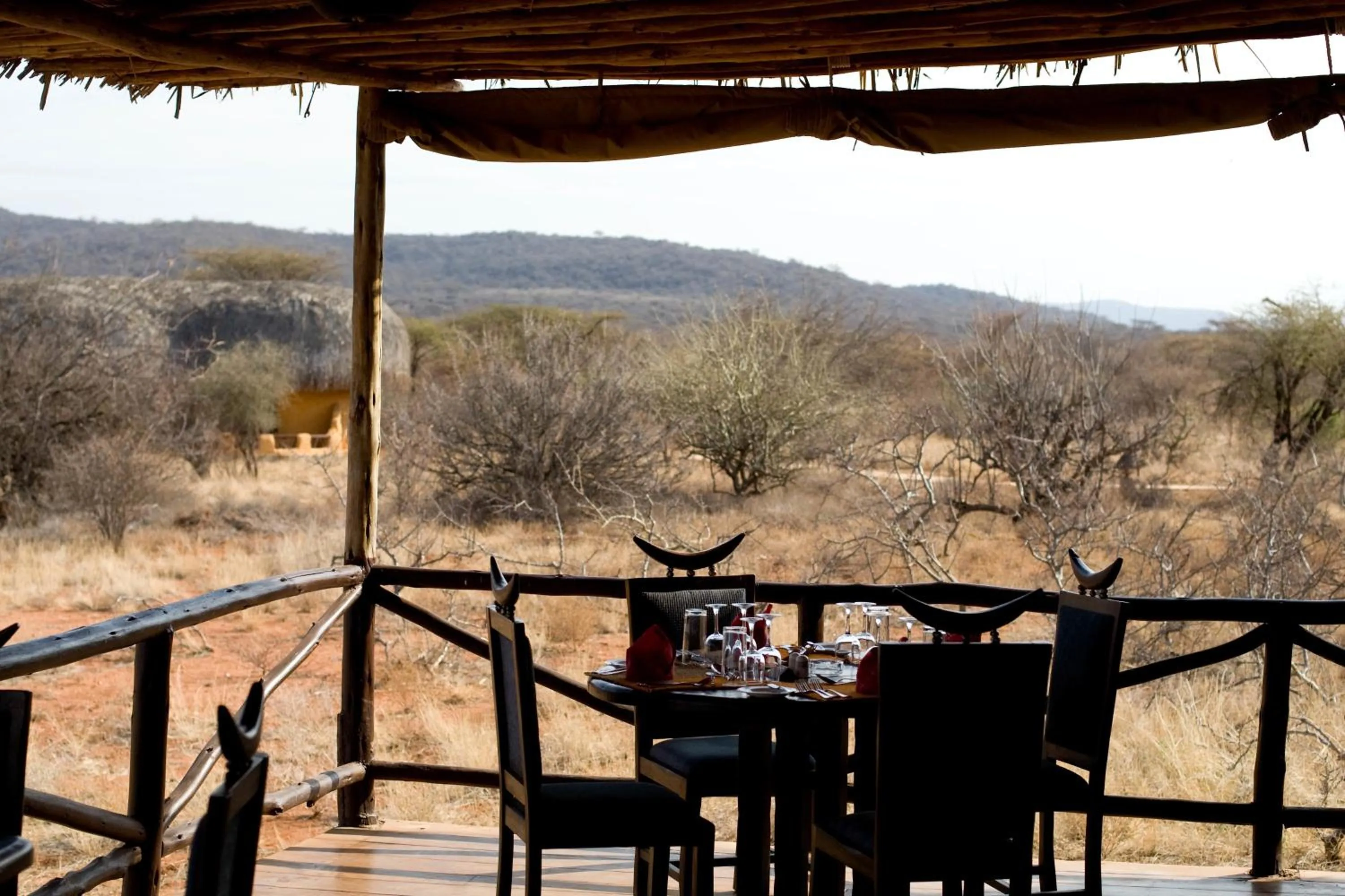 Patio in Samburu Sopa Lodge
