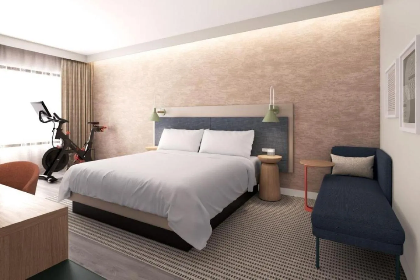 Premium King Room with Peloton Bike - Fitness Zone in EVEN Hotel Orlando Universal Blvd by IHG