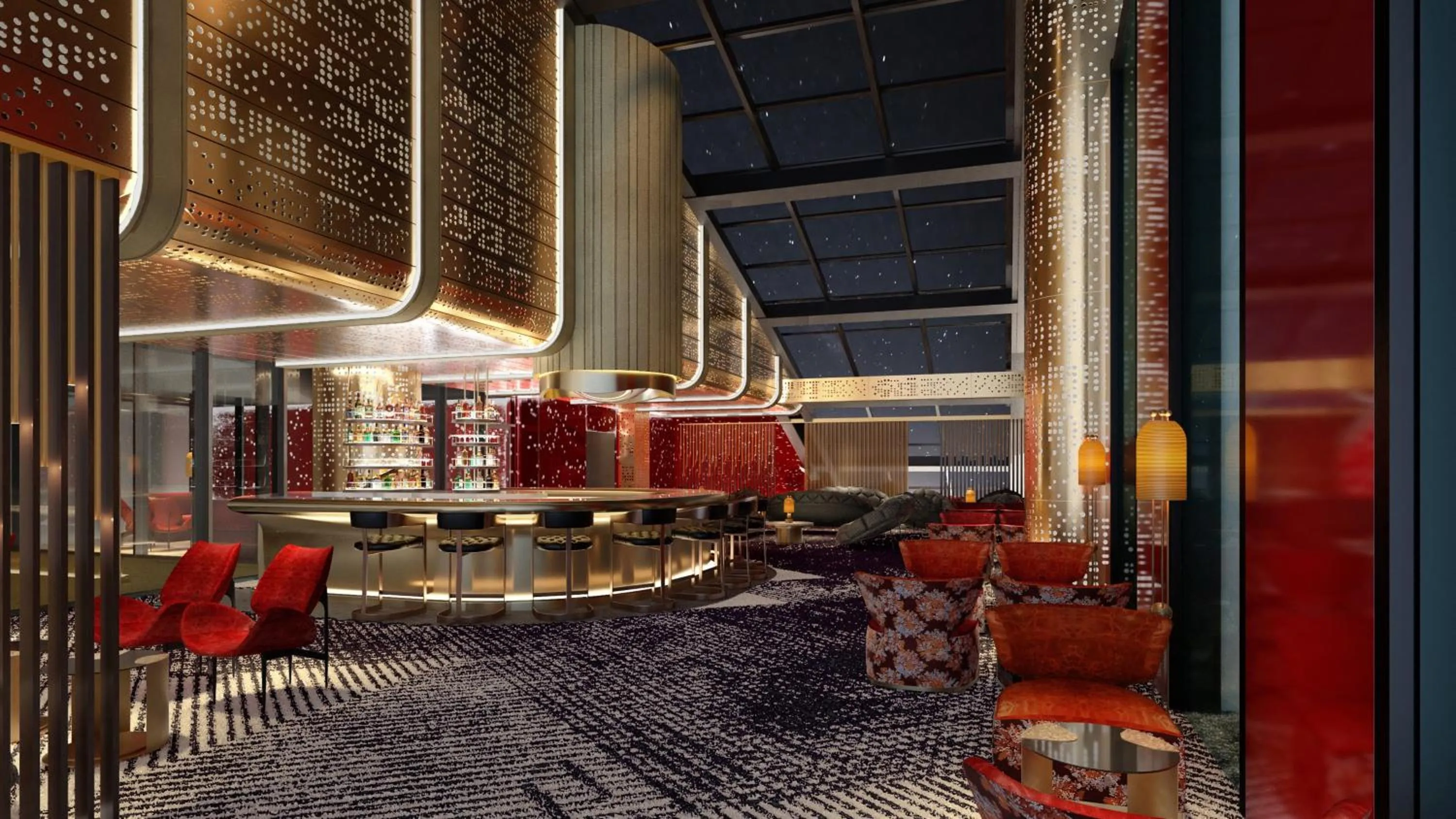 Lounge or bar in Hotel Indigo Zhuhai Hengqin by IHG