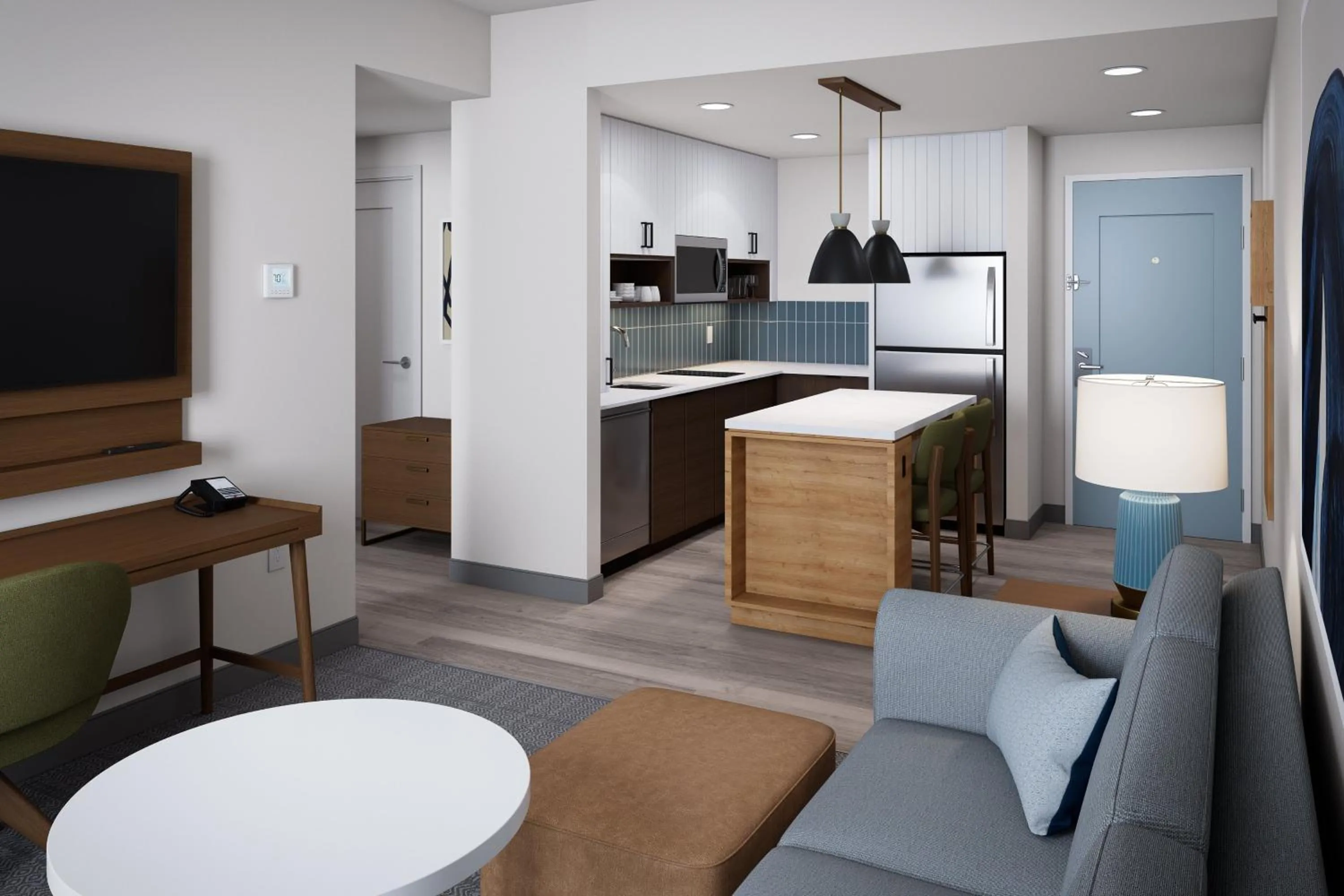 One-Bedroom King Suite with Bath/Shower Combination in Staybridge Suites Orlando Universal Blvd by IHG