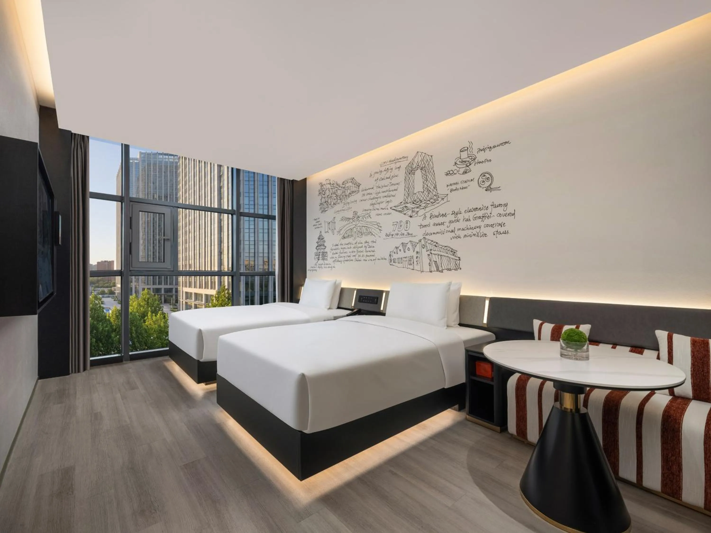 Photo of the whole room, Bed in Garner Hotel Beijing 798 Art District by IHG