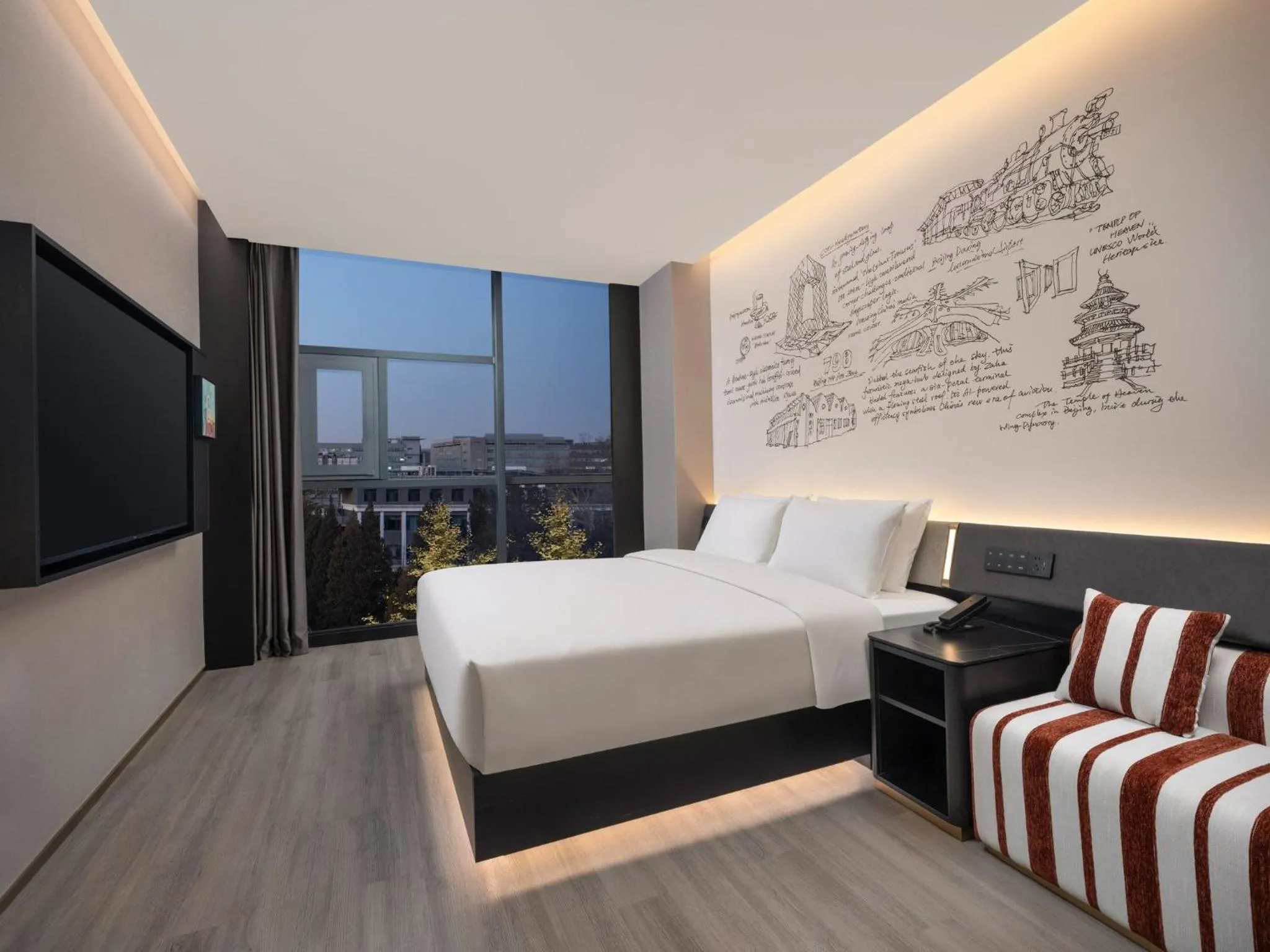 Photo of the whole room, Bed in Garner Hotel Beijing 798 Art District by IHG