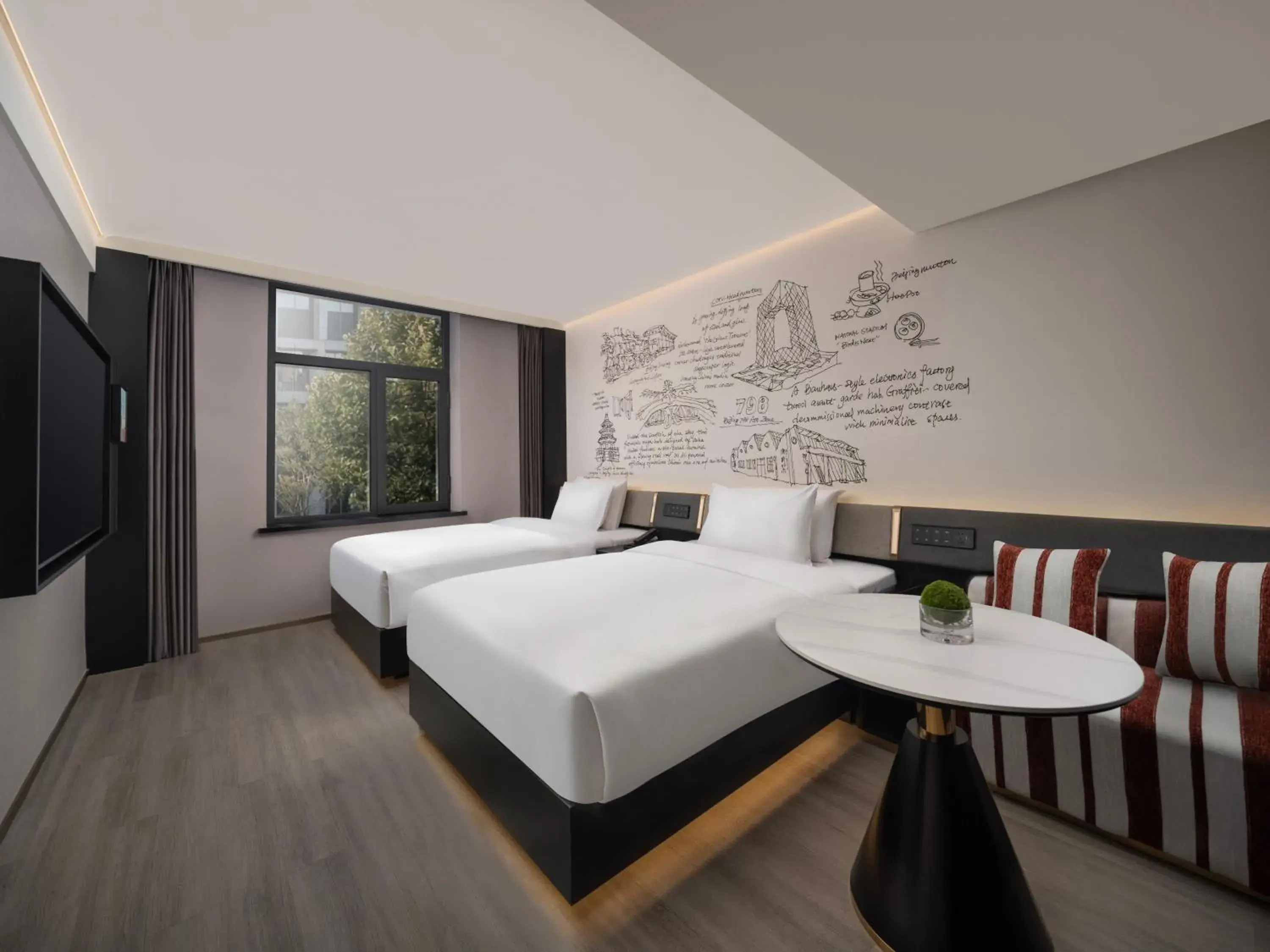 Standard Double Room with Two Double Beds in Garner Hotel Beijing 798 Art District by IHG Standard Double Room with Two Double Beds in Garner Hotel Beijing 798 Art District by IHG