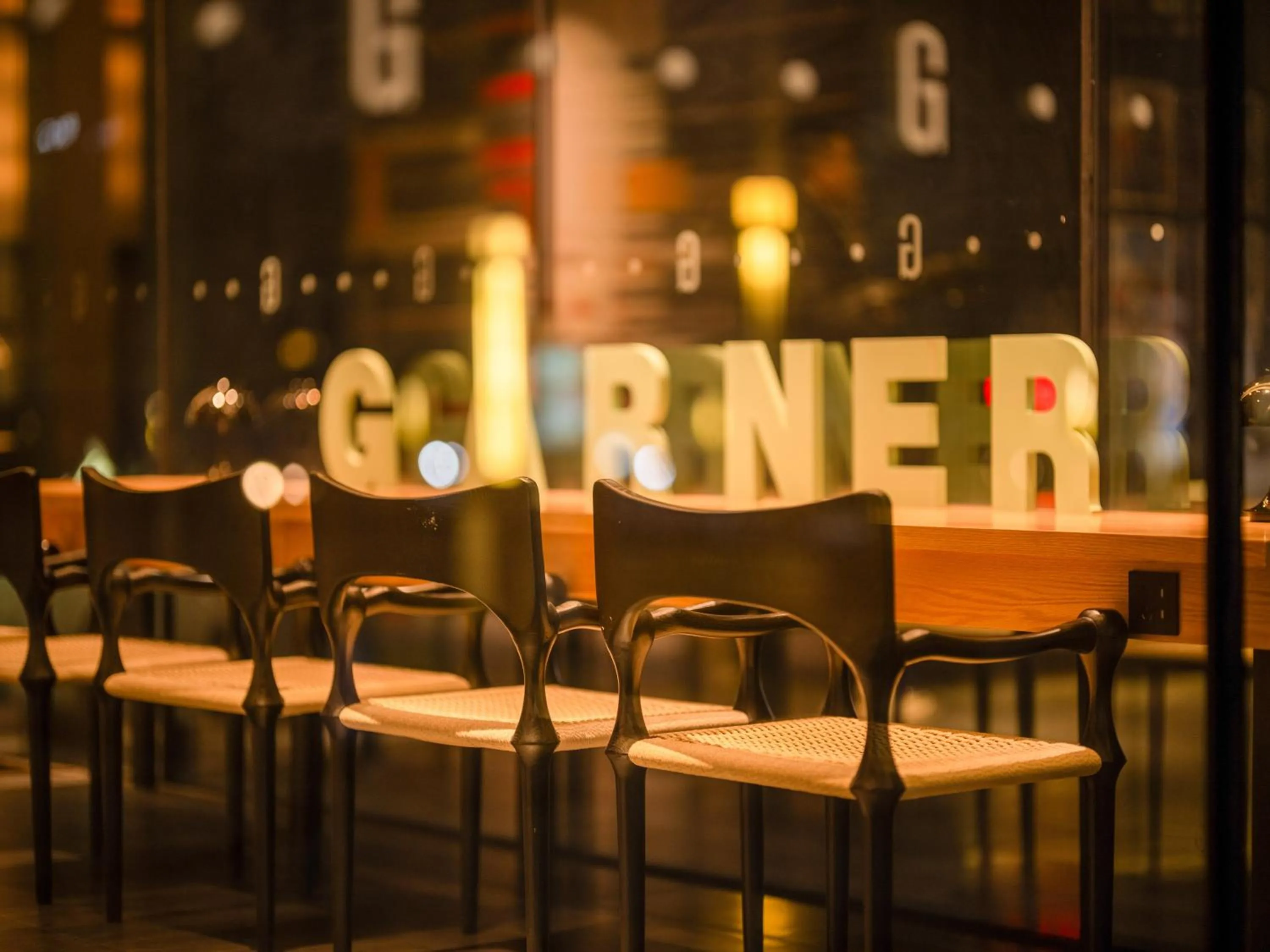 Seating area in Garner Hotel Beijing 798 Art District by IHG