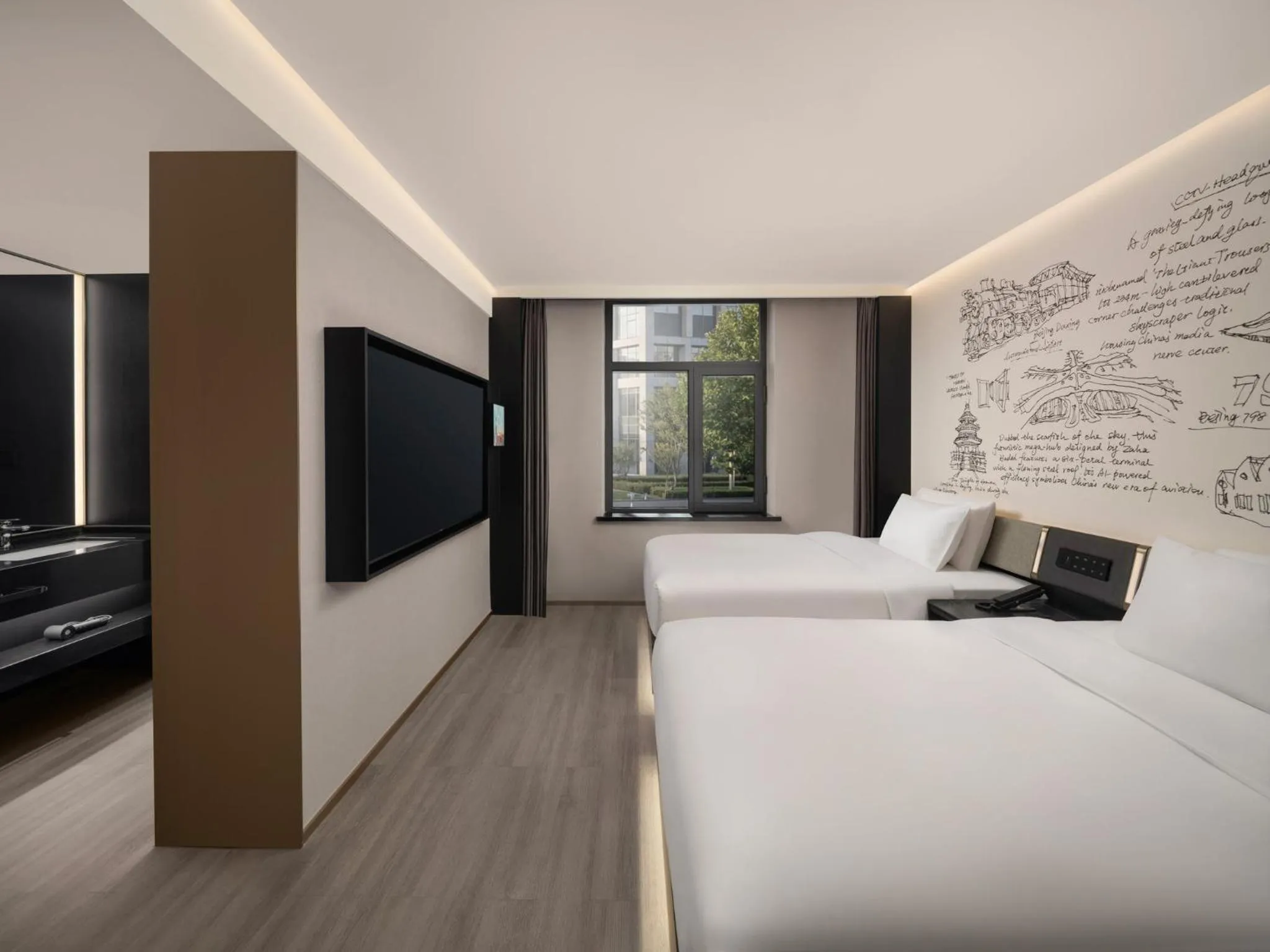 Photo of the whole room, Bed in Garner Hotel Beijing 798 Art District by IHG