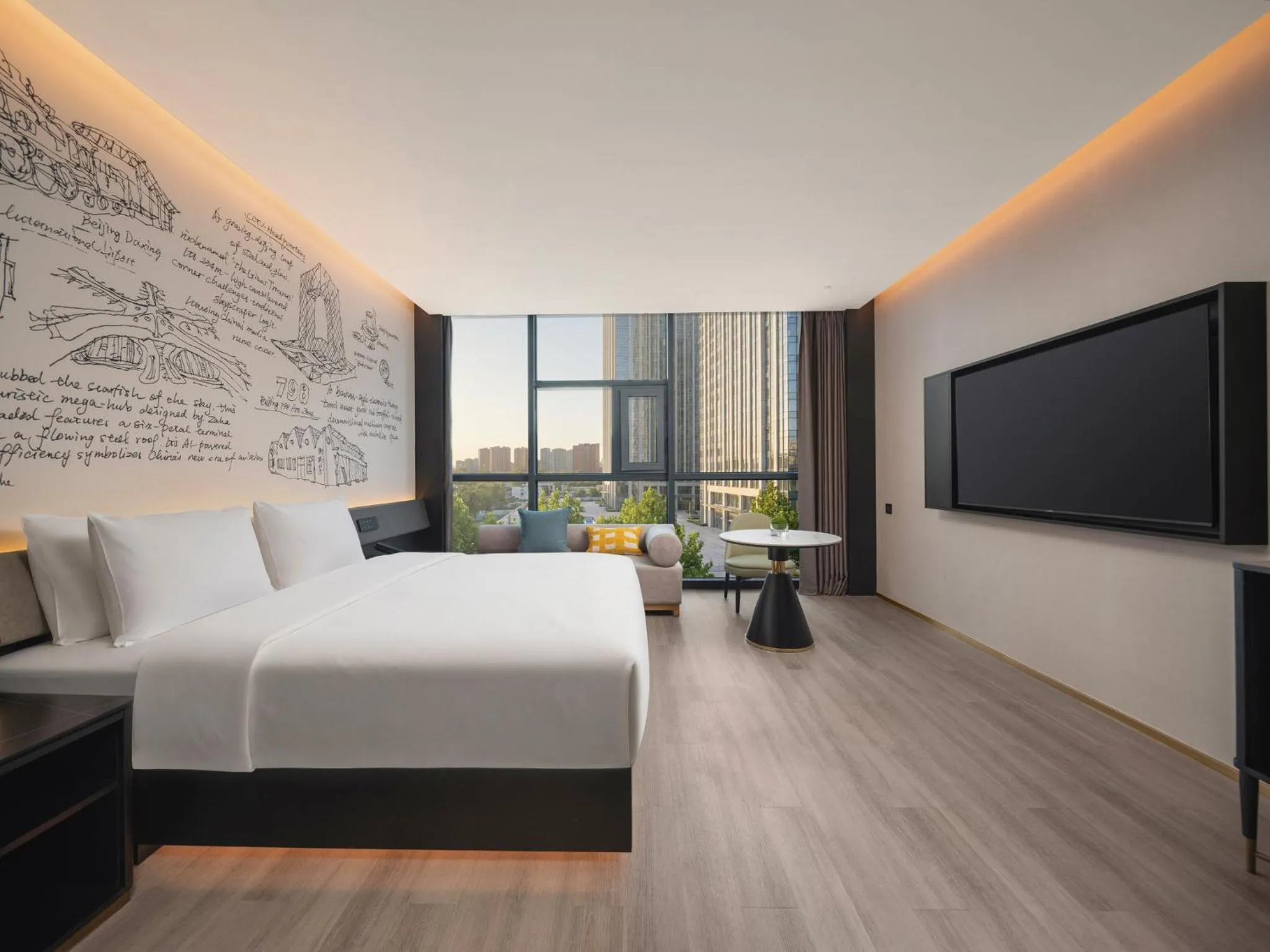 Photo of the whole room, Bed in Garner Hotel Beijing 798 Art District by IHG