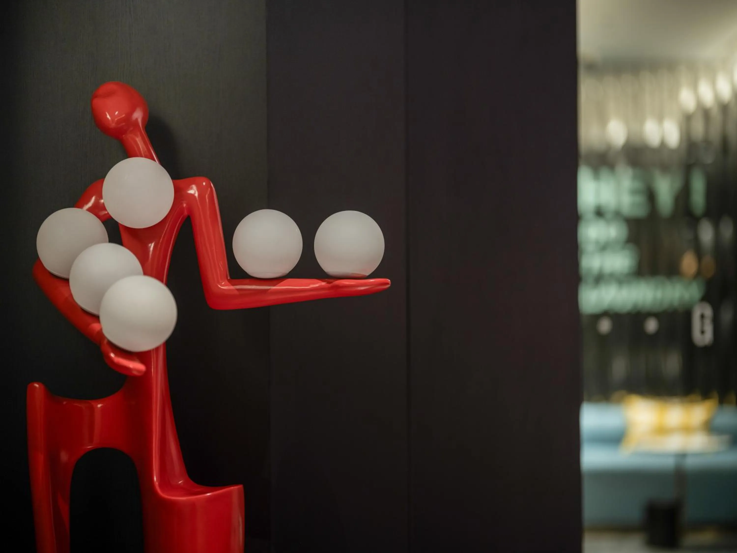 Decorative detail, Bed in Garner Hotel Beijing 798 Art District by IHG